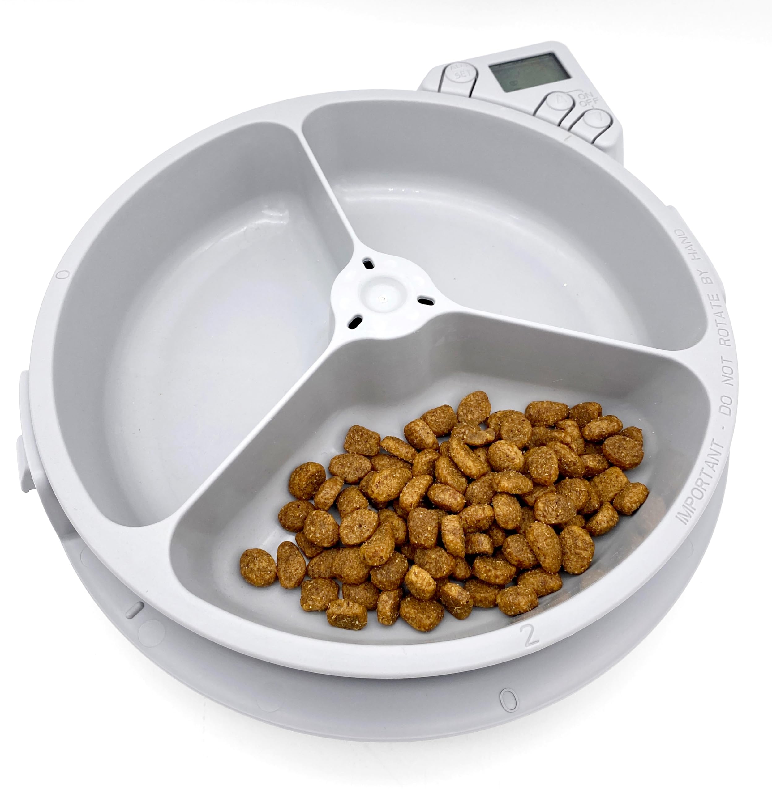Cat Mate C300 Automatic Pet Feeder - 3 Meal Carousel for Wet/Dry Food | Digital Timer 4