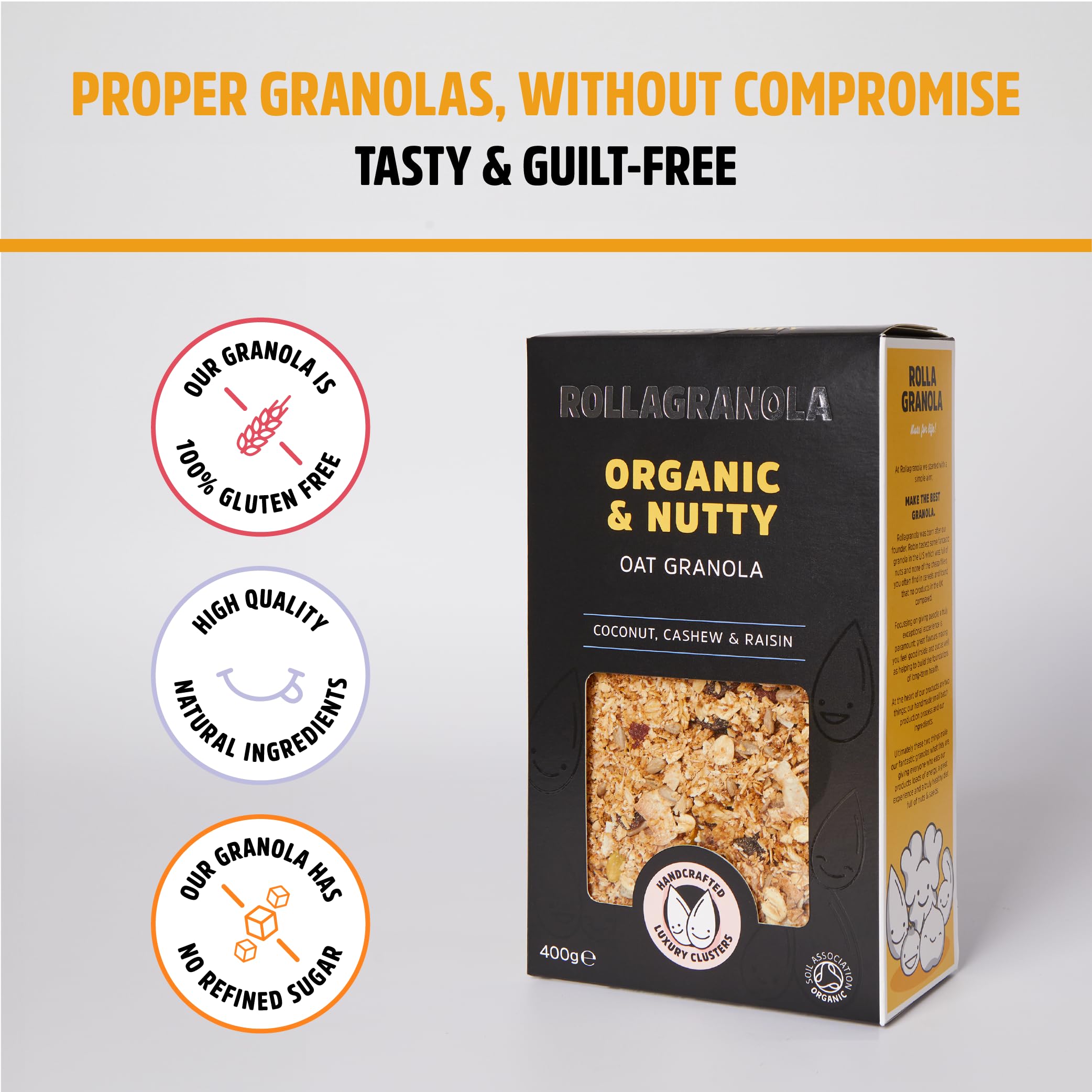 Rollagranola - Cool Raspberry Fruit Granola, 300g Pack 3