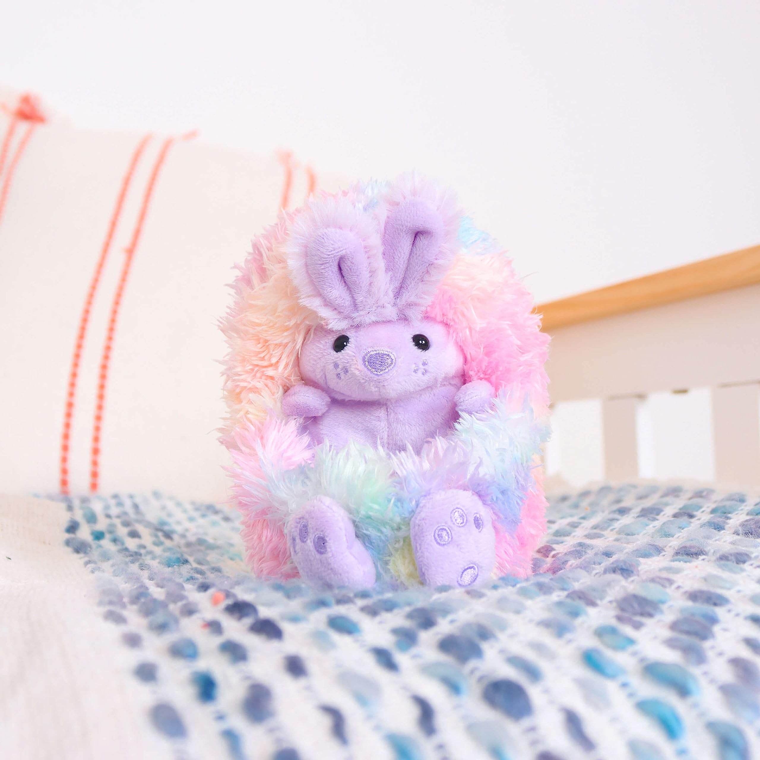 Curlimals Bo the Rainbow Bunny Interactive Plush Toy | Sensory Toy | Ages 3+ 5