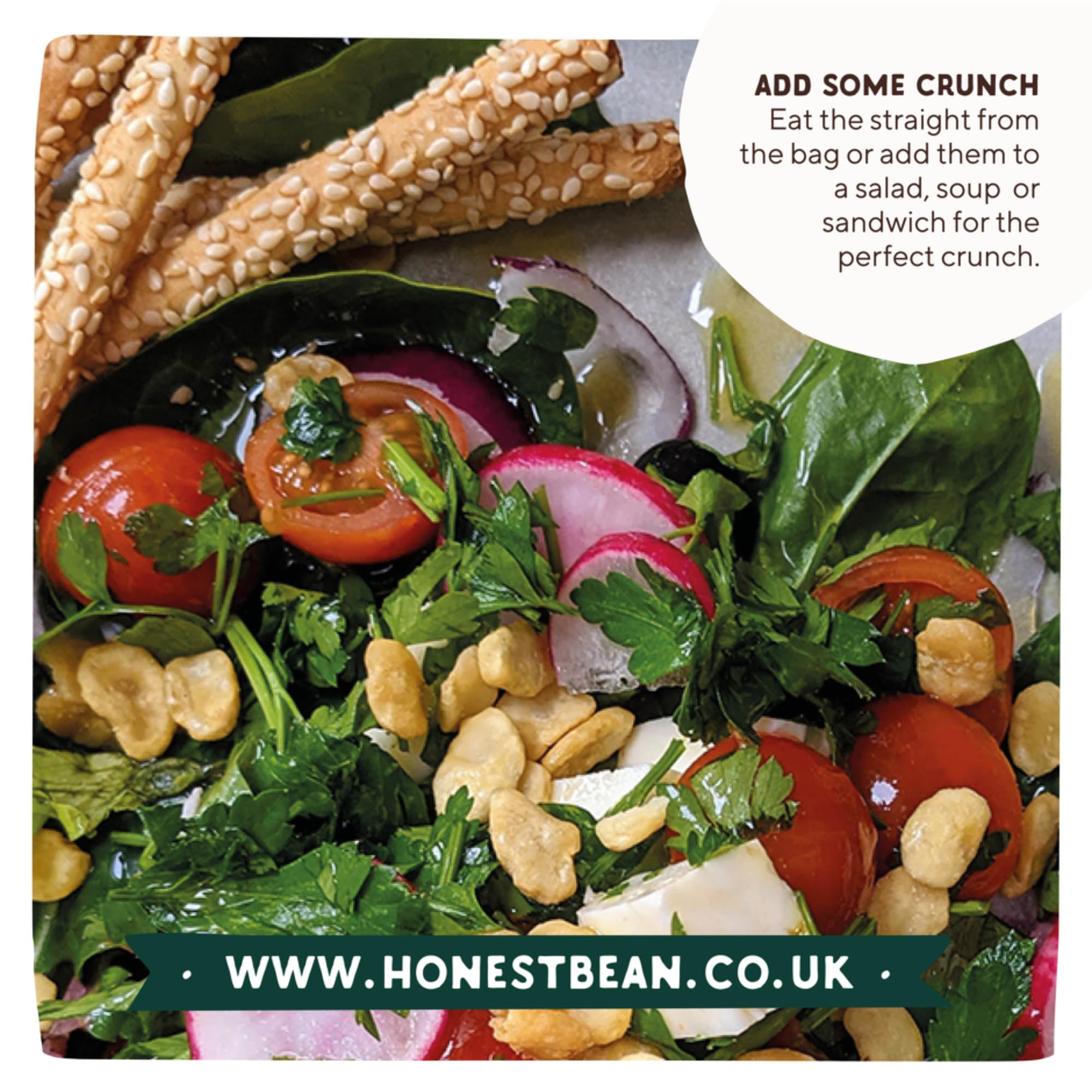 The Honest Bean Co Roasted Fava Bean Chilli & Lemon High Protein Vegan Snack 6 x 120g 6