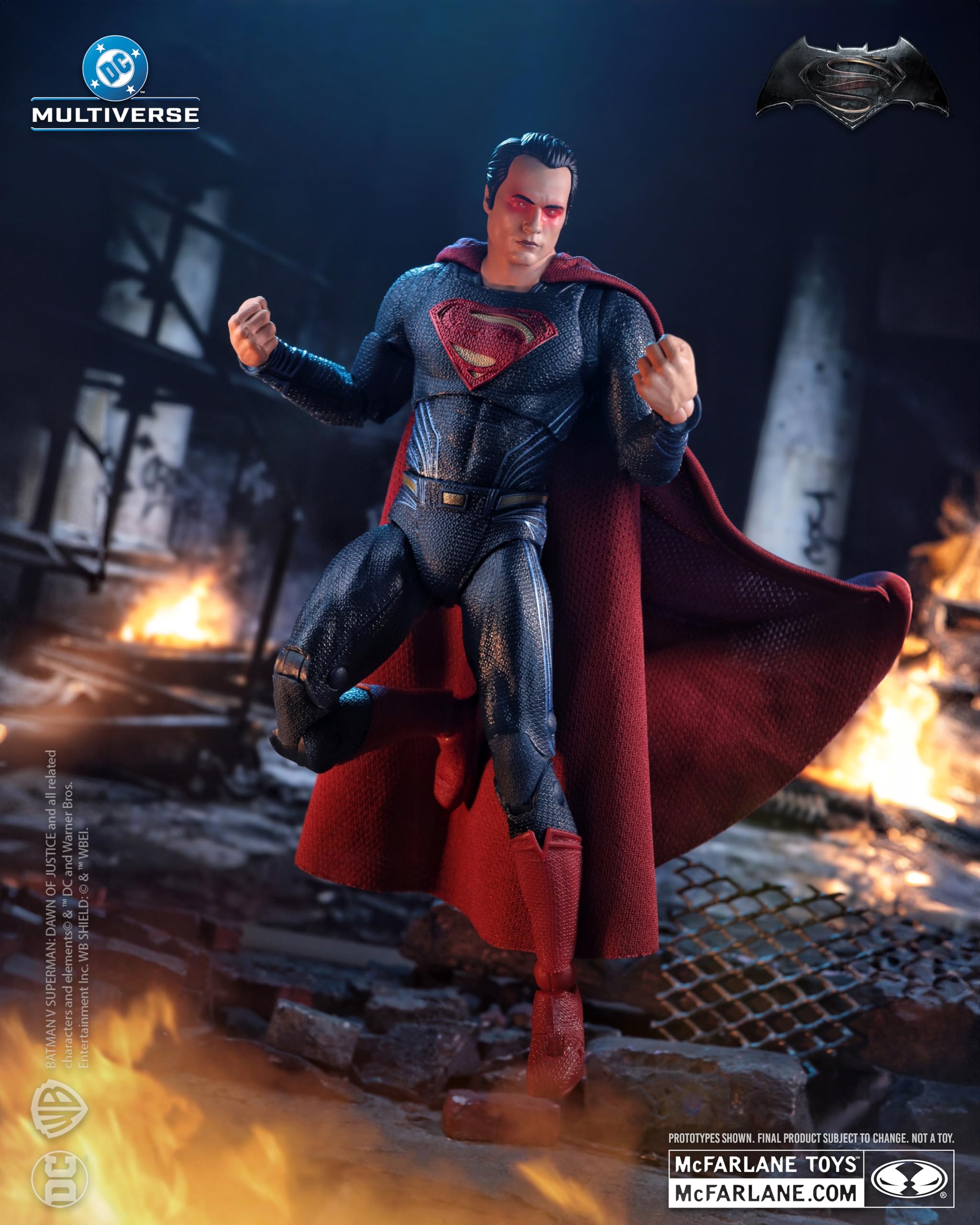 McFarlane DC Multiverse Superman (Heat Vision) 7-Inch Action Figure | Batman V Superman: Dawn of Justice 7
