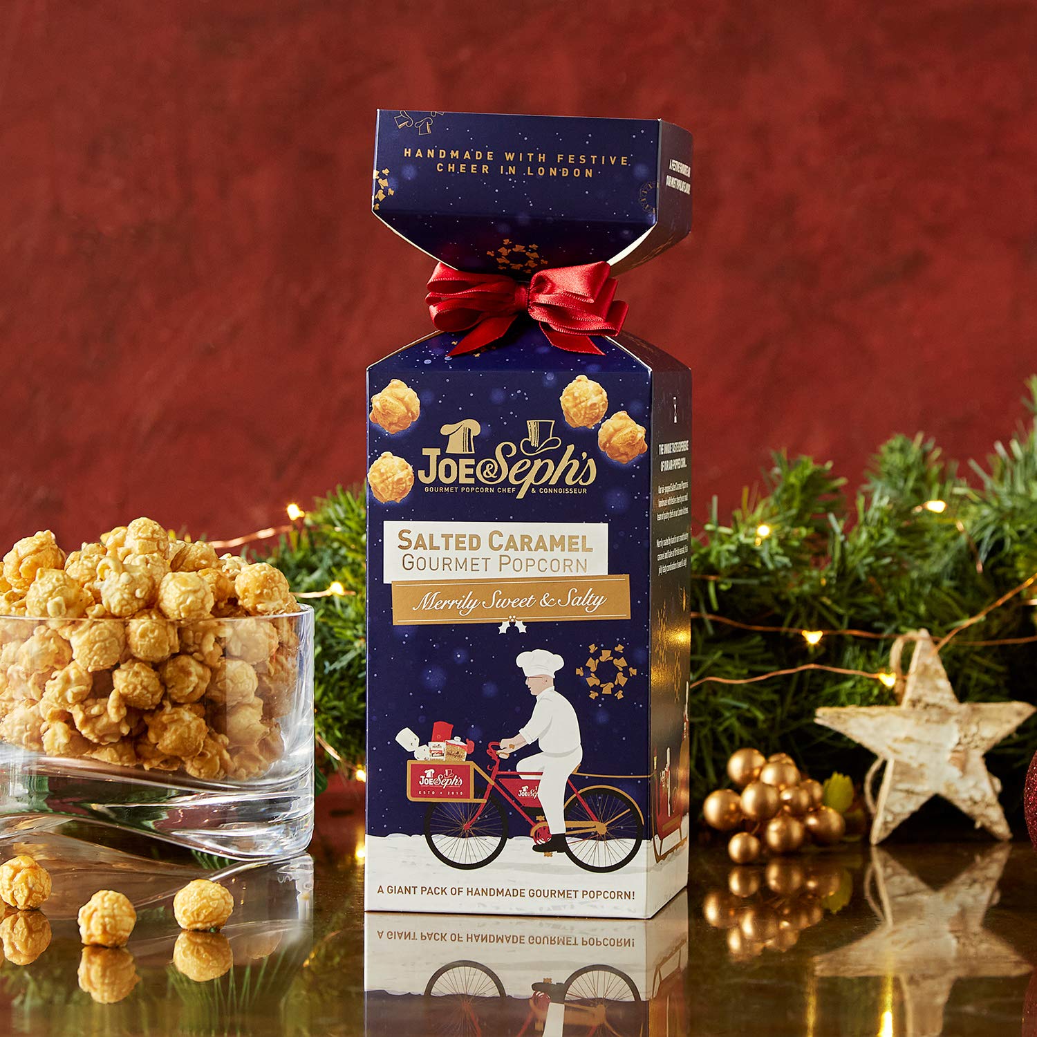 Joe & Seph's Salted Caramel Popcorn Gift Box Cracker - 85g Handmade Gourmet Snack 3