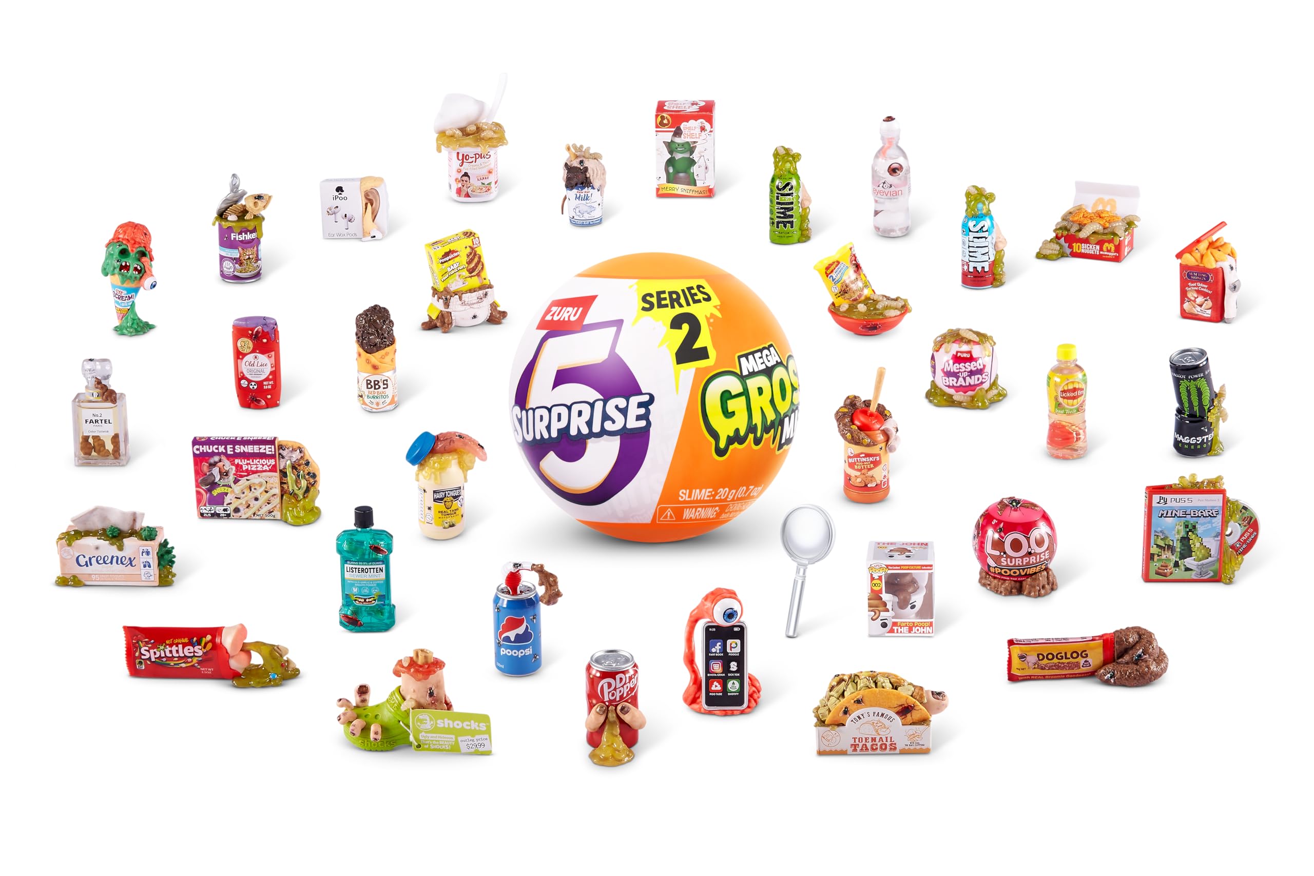 5 Surprise Mega Gross Minis 2 Pack Mystery Toys, Series 2, 40+ Collectibles | Ages 3+ 3