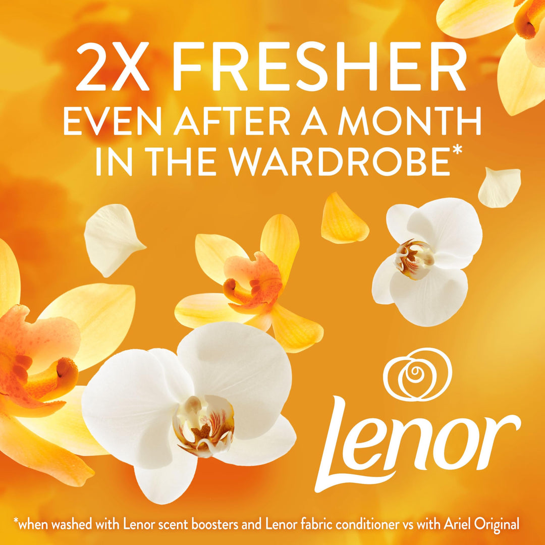 Lenor Gold Orchid In-Wash Scent Booster, 6 x 155g – Non-Stop Freshness Up to 12 Weeks