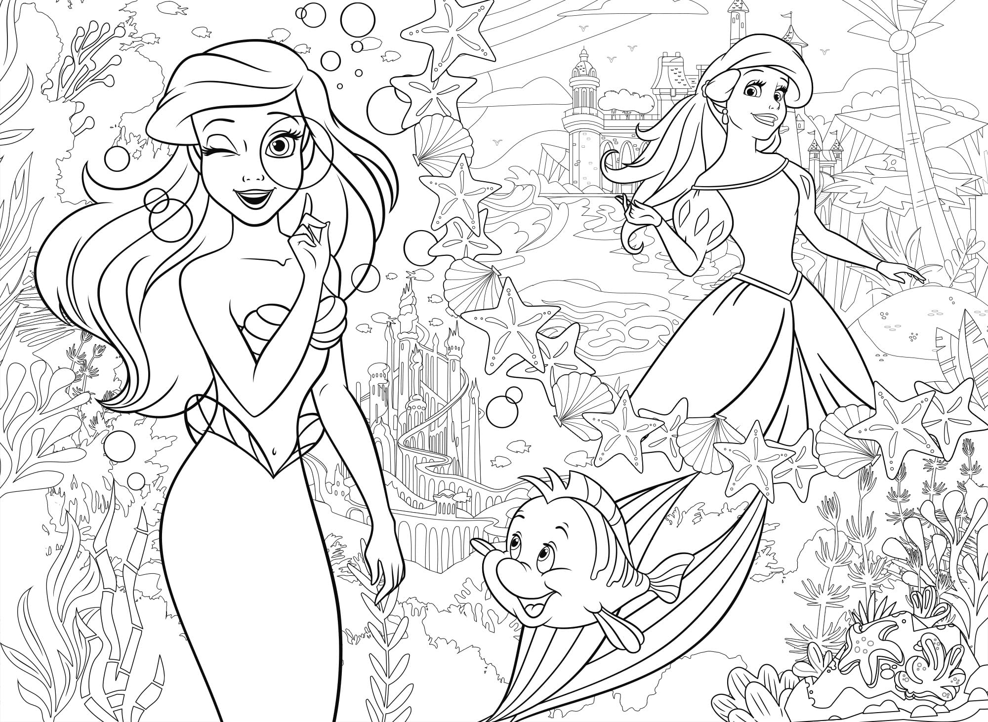 Lisciani Disney Princesses Ariel Double Sided Puzzle - 48 Pieces | Ages 4+ 3