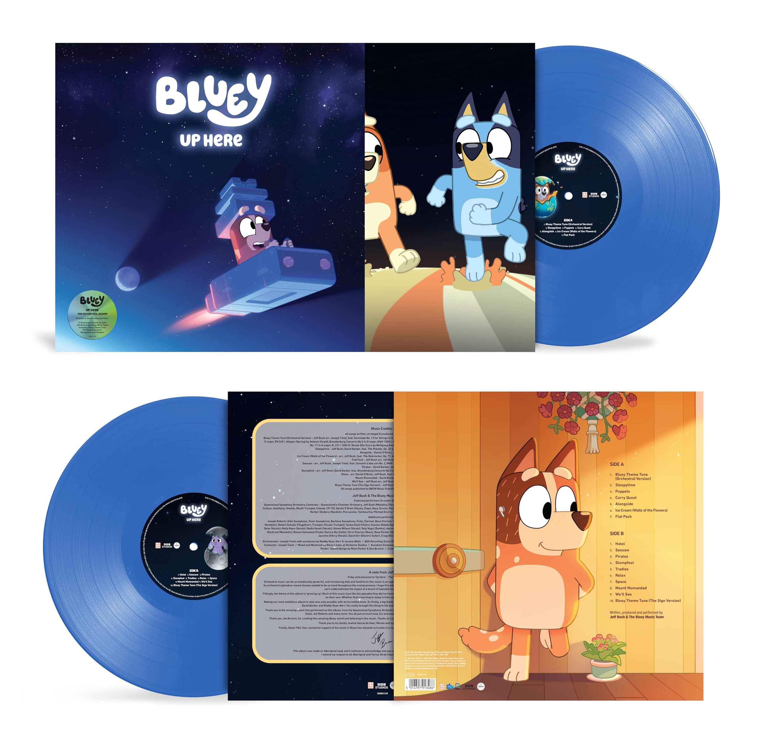Bluey - Up Here [Translucent Blue Vinyl] 2