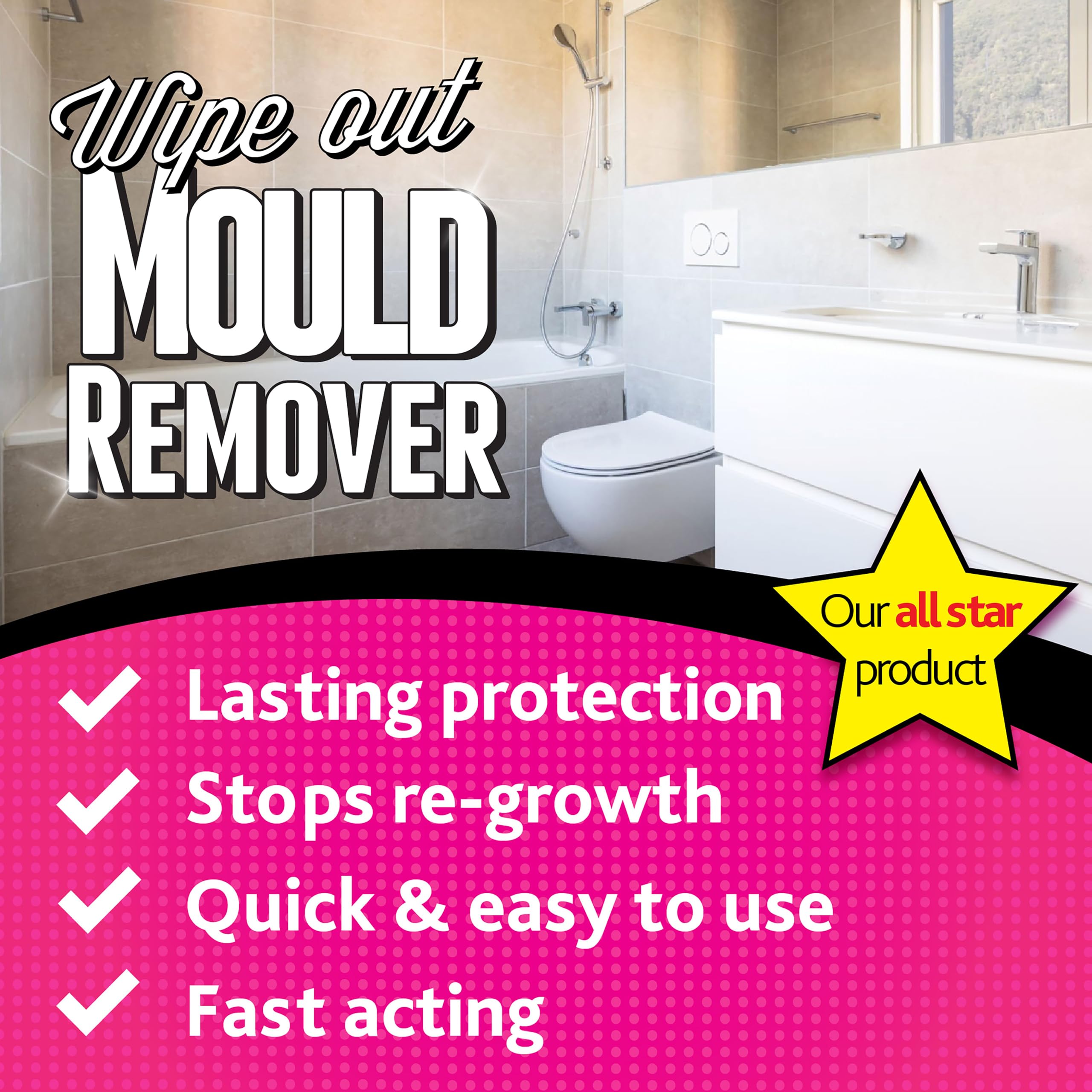 Wipeout Mattress Stain Remover Spray - Deep Cleaning & Odour Neutralizer | 500 ml