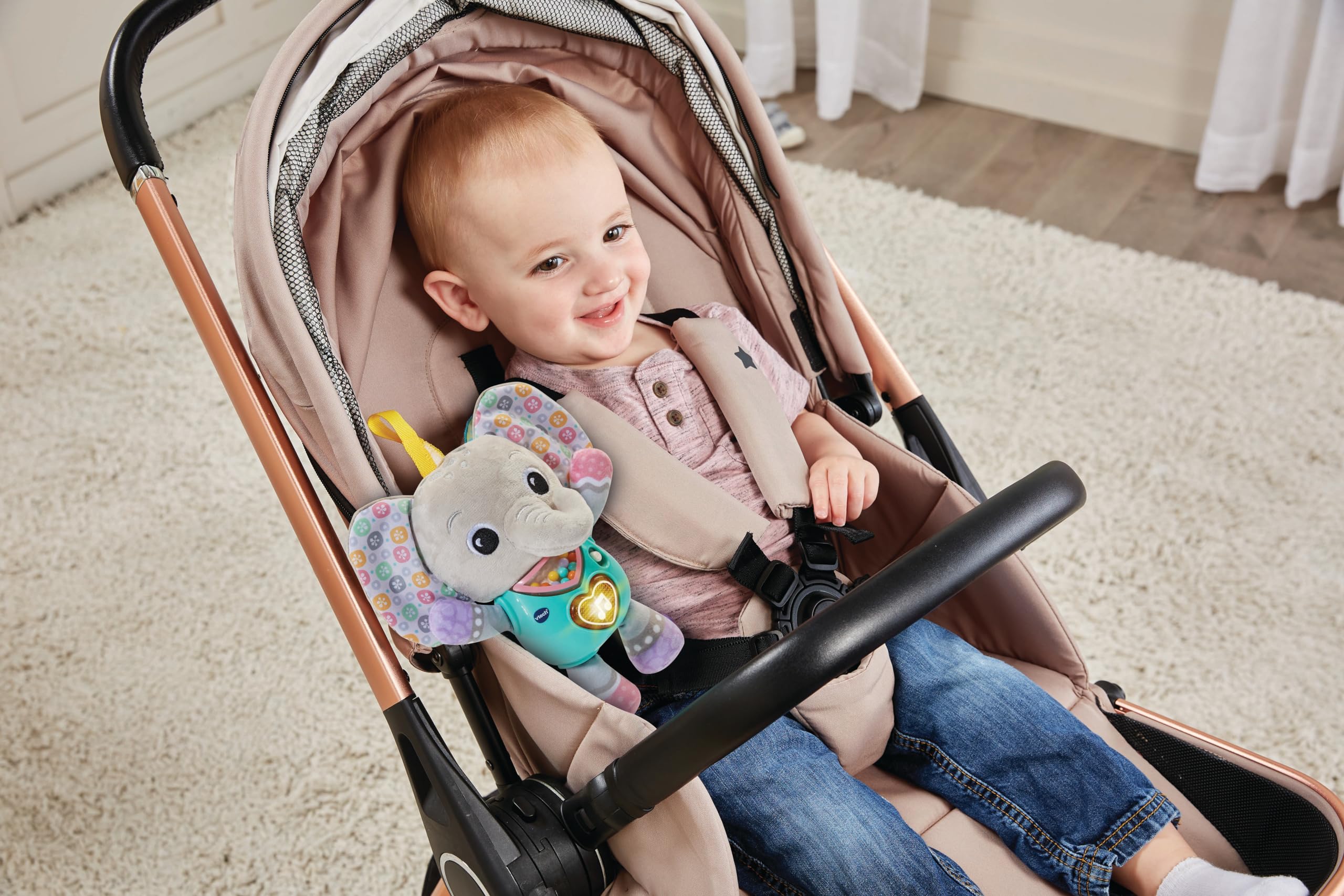 VTech Baby Cuddle & Sing Elephant - Interactive Learning Toy | Ages 3-18 Months | Pastel Pink 6