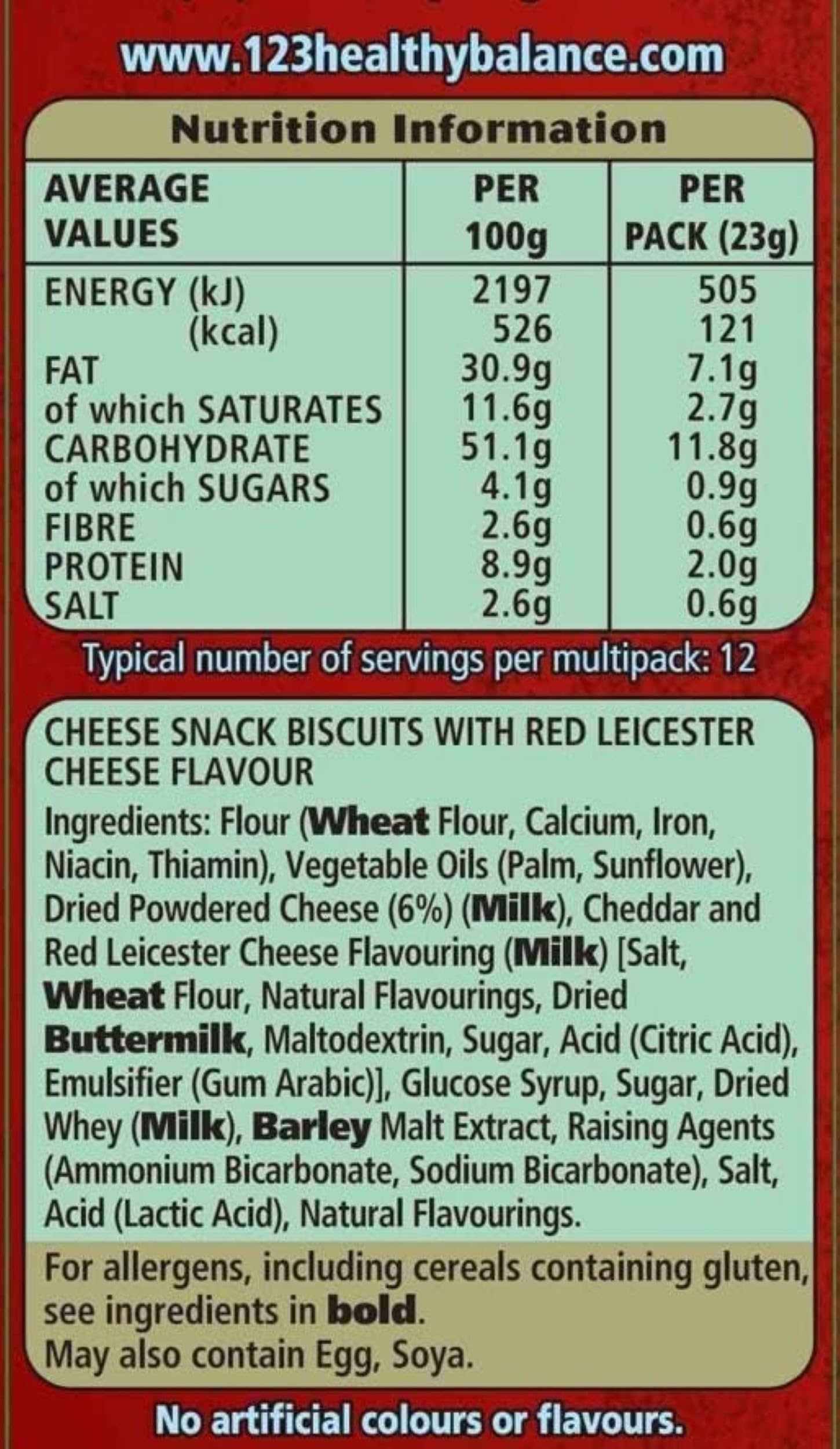 Jacob's Mini Cheddars Red Leicester Flavour Multipack Crisps, Oven-Baked Cheese Snacks, 30 x 45g 5