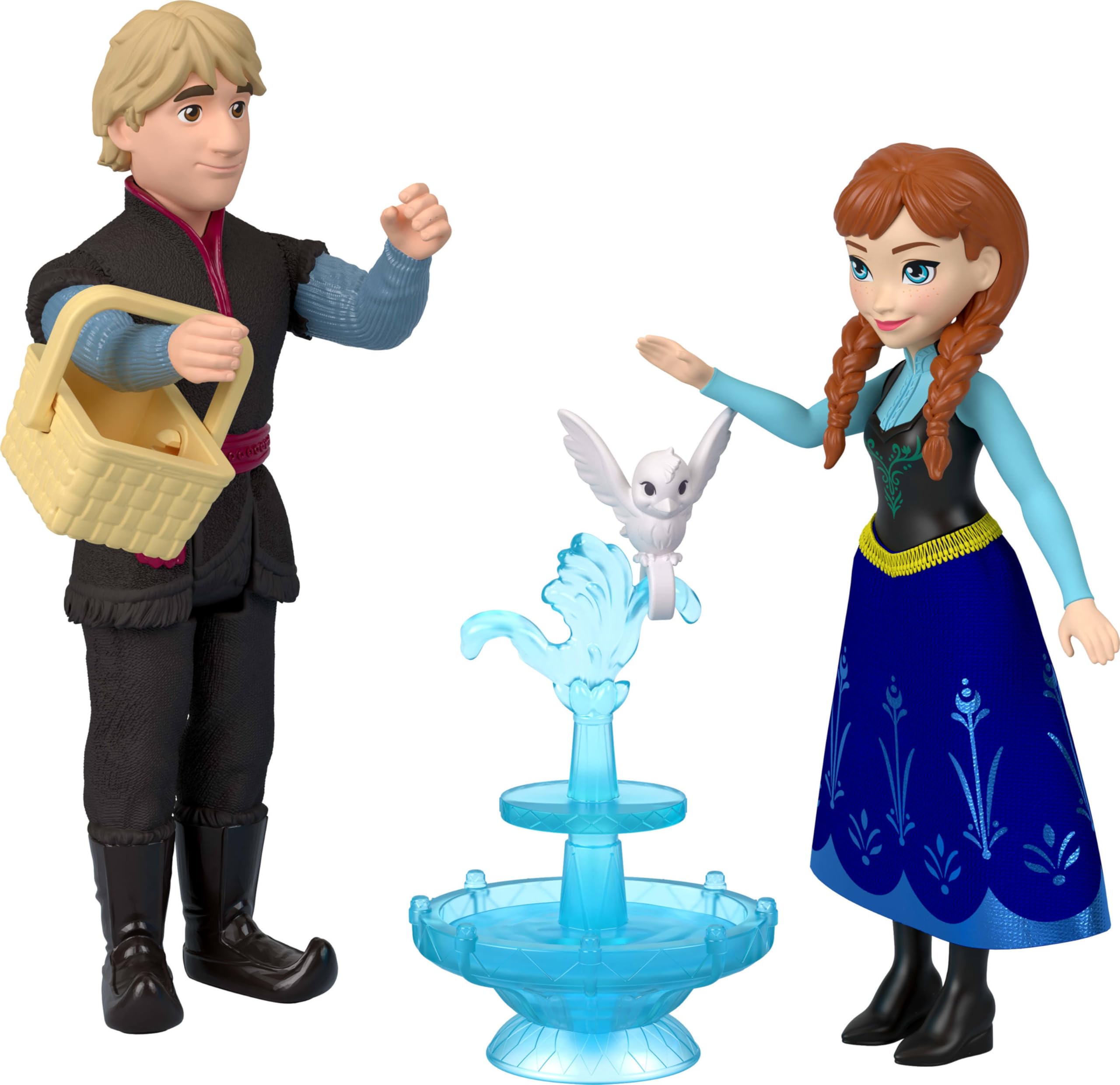 Mattel Disney Frozen Small Dolls Set - Anna, Elsa, Kristoff & Olaf | 3.5-inch Scale | Ages 3+ 3