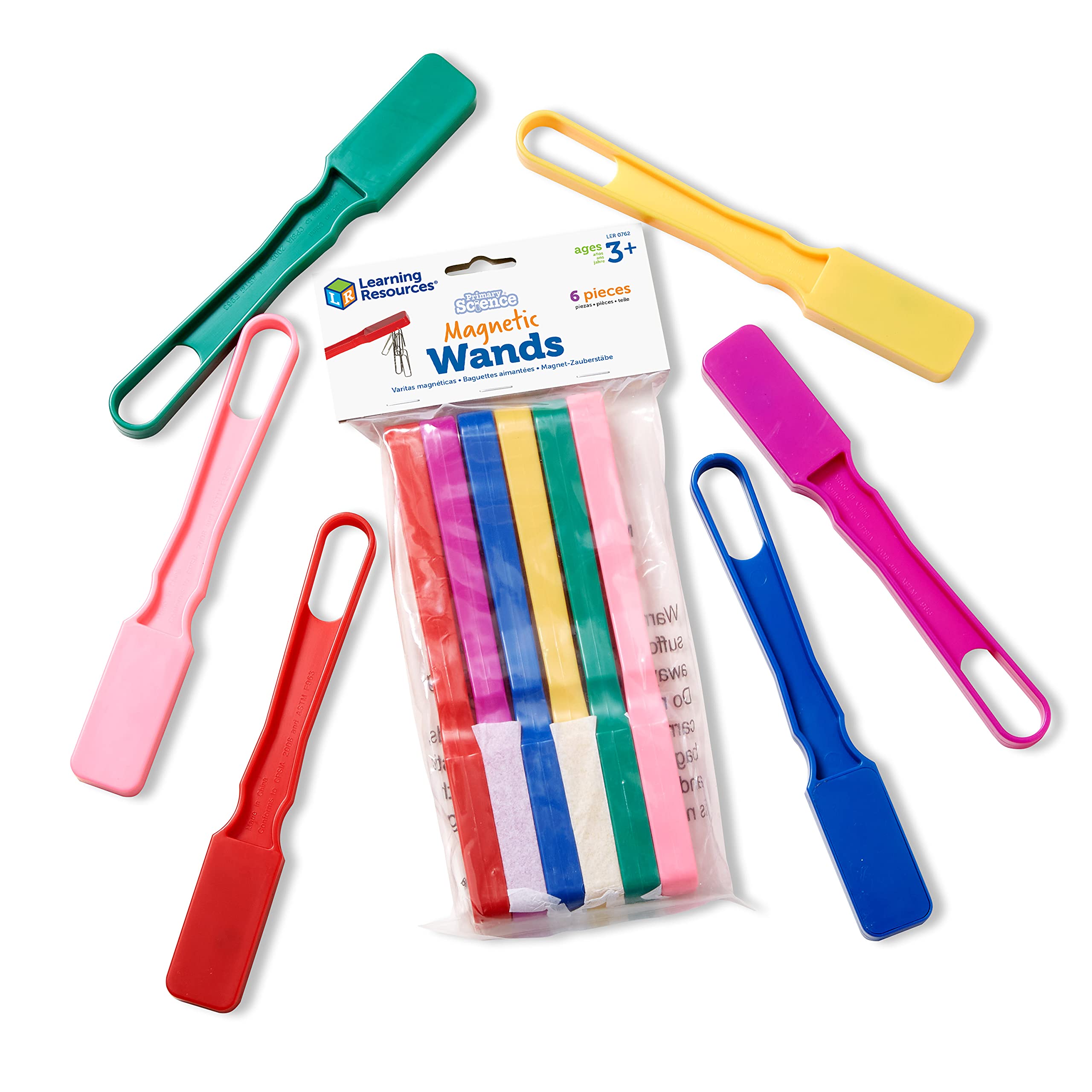 Learning Resources Magnetic Wands - Set of 6 for STEM Exploration | Ages 3-7 1
