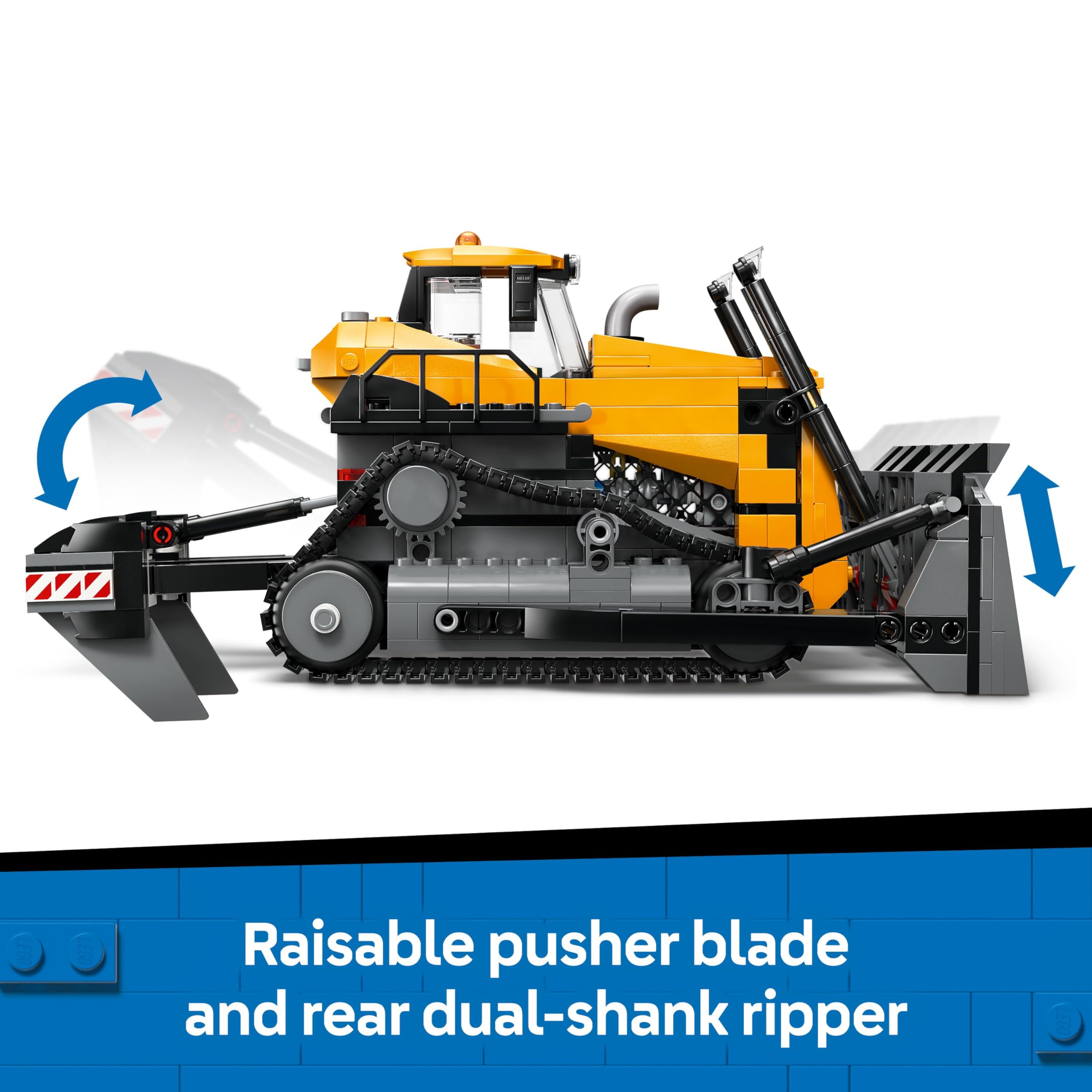 LEGO City Gelber Bulldozer – 682-teiliges Bauset für Kinder ab 8 Jahren 5