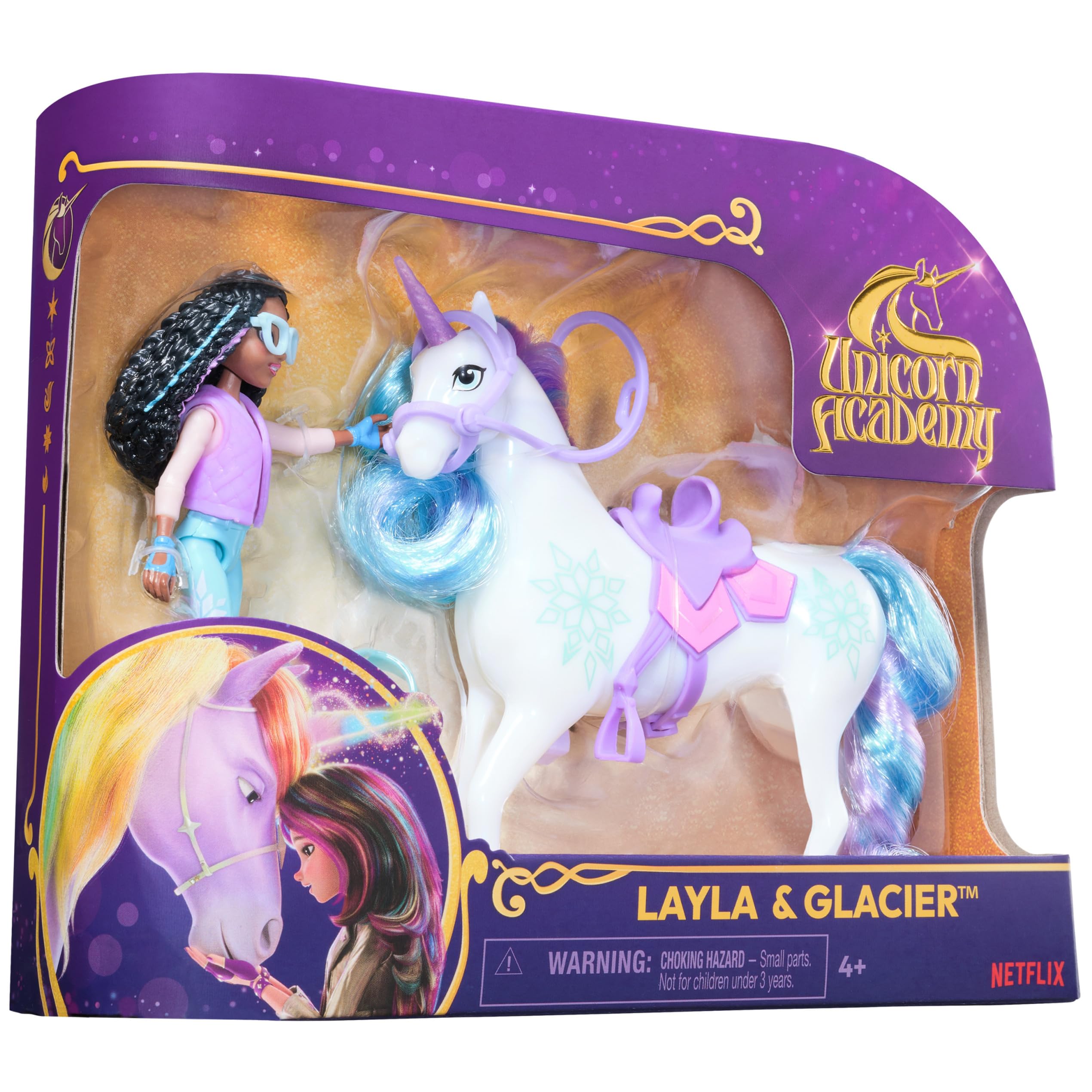 Unicorn Academy Layla & Glacier Doll and Unicorn Set with Accessories | Ages 4+ 8