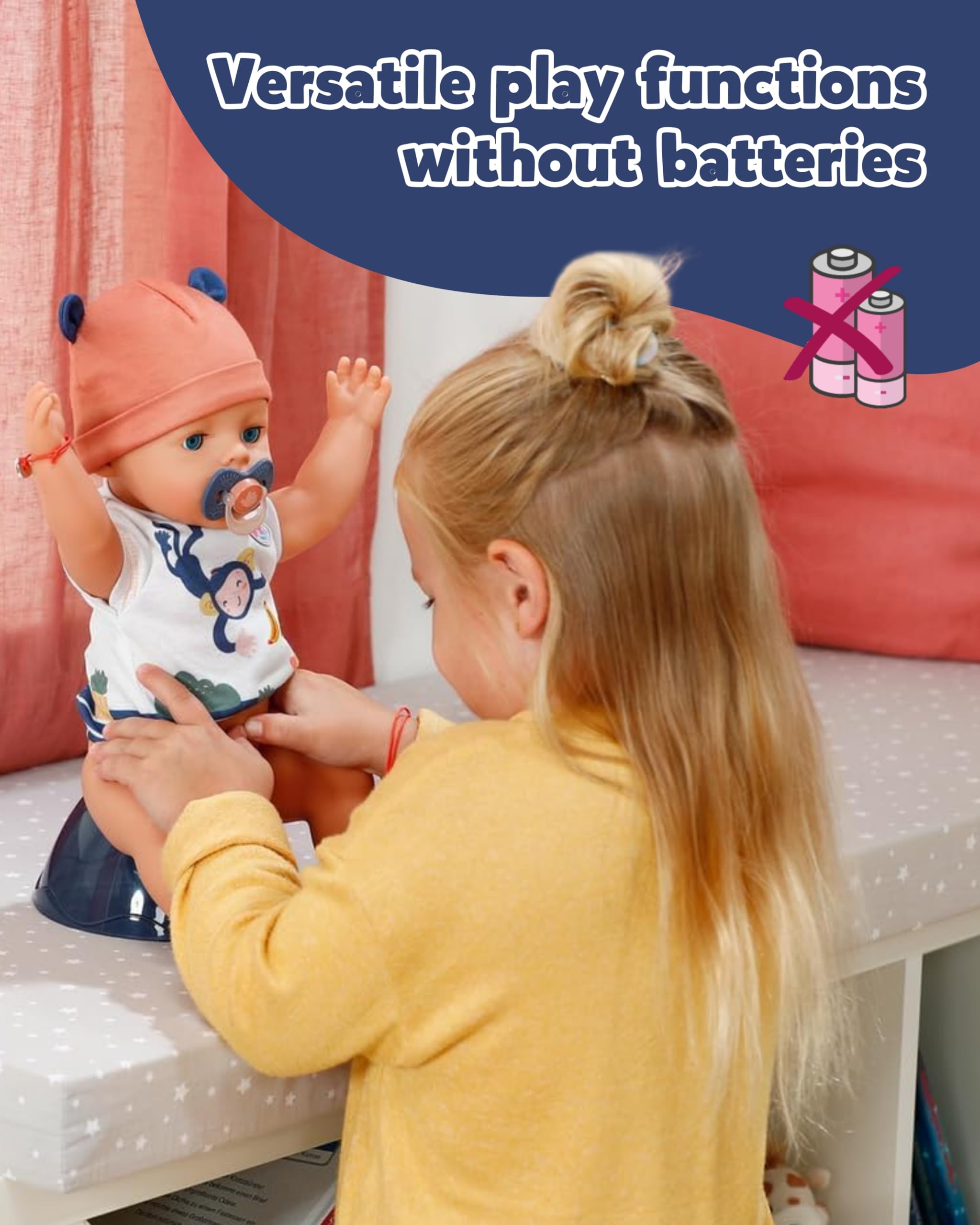 BABY born Emma Doll - 43 cm - 10 Functions | Jungle Style | Ages 3+ 7