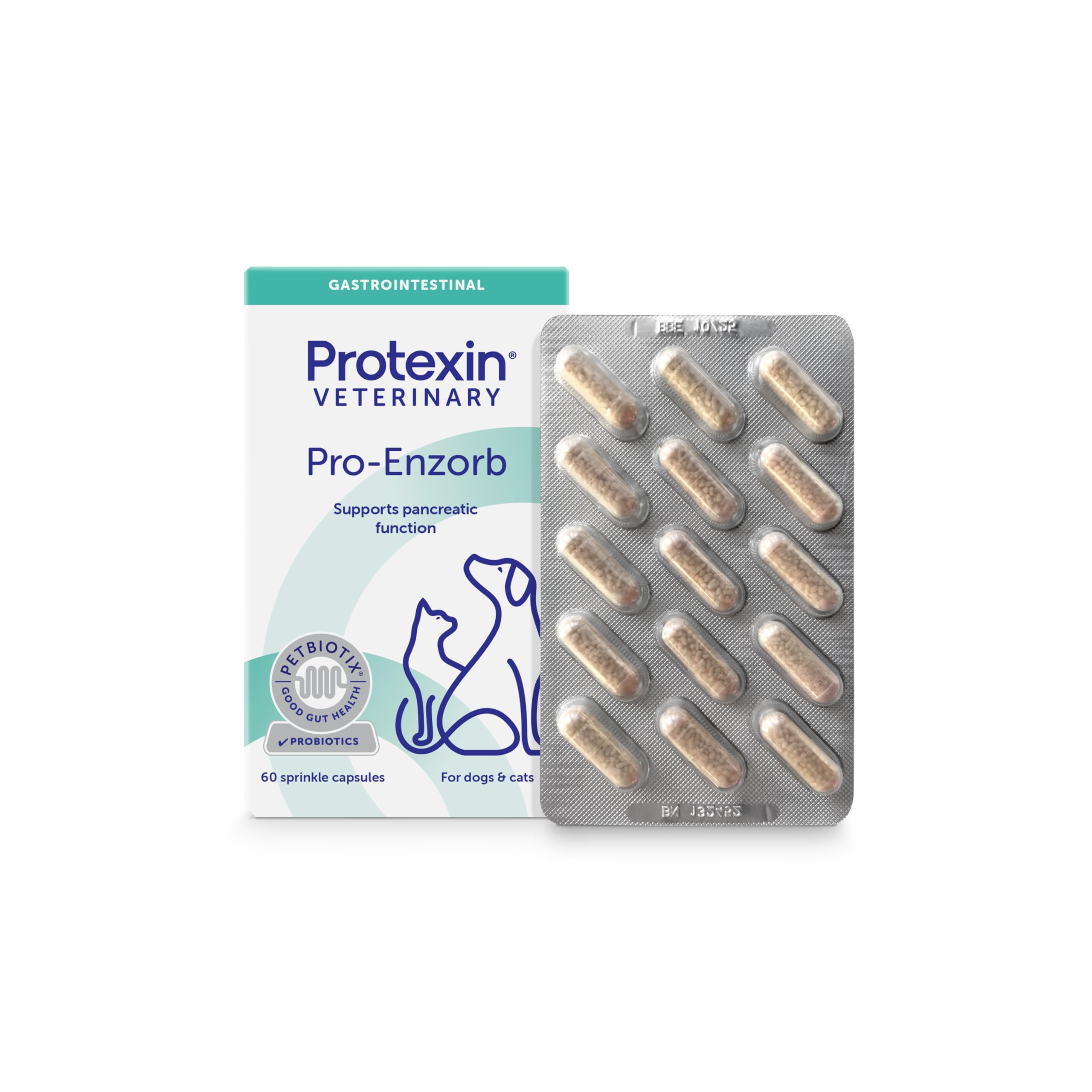 Protexin Veterinary Pro-Enzorb Digestive Supplement for Dogs & Cats | Enzyme & Probiotic Formula 2