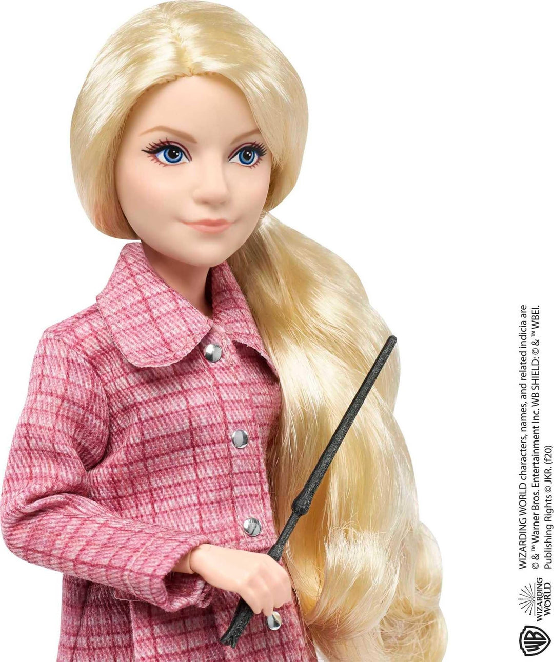 Harry Potter Luna Lovegood Collectible Doll - 10-inch Poseable Figure with Quibbler, Spectrespecs & Wand, Ages 6+