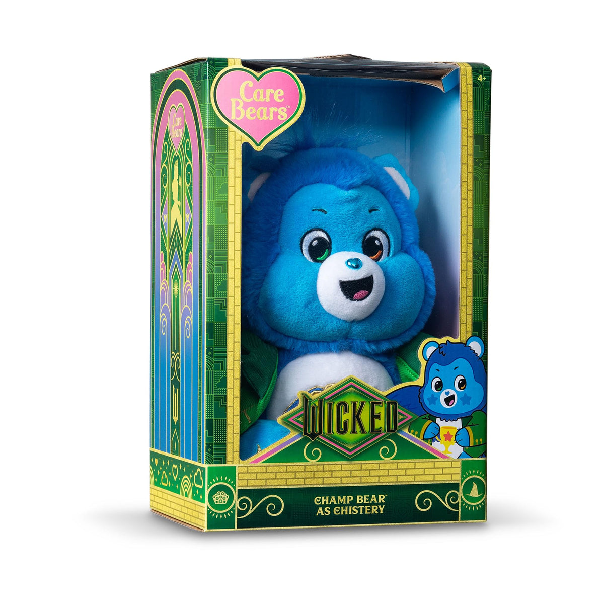 Care Bears x Wicked Champ Bear as Chistery Plush - 30cm, Limited Edition