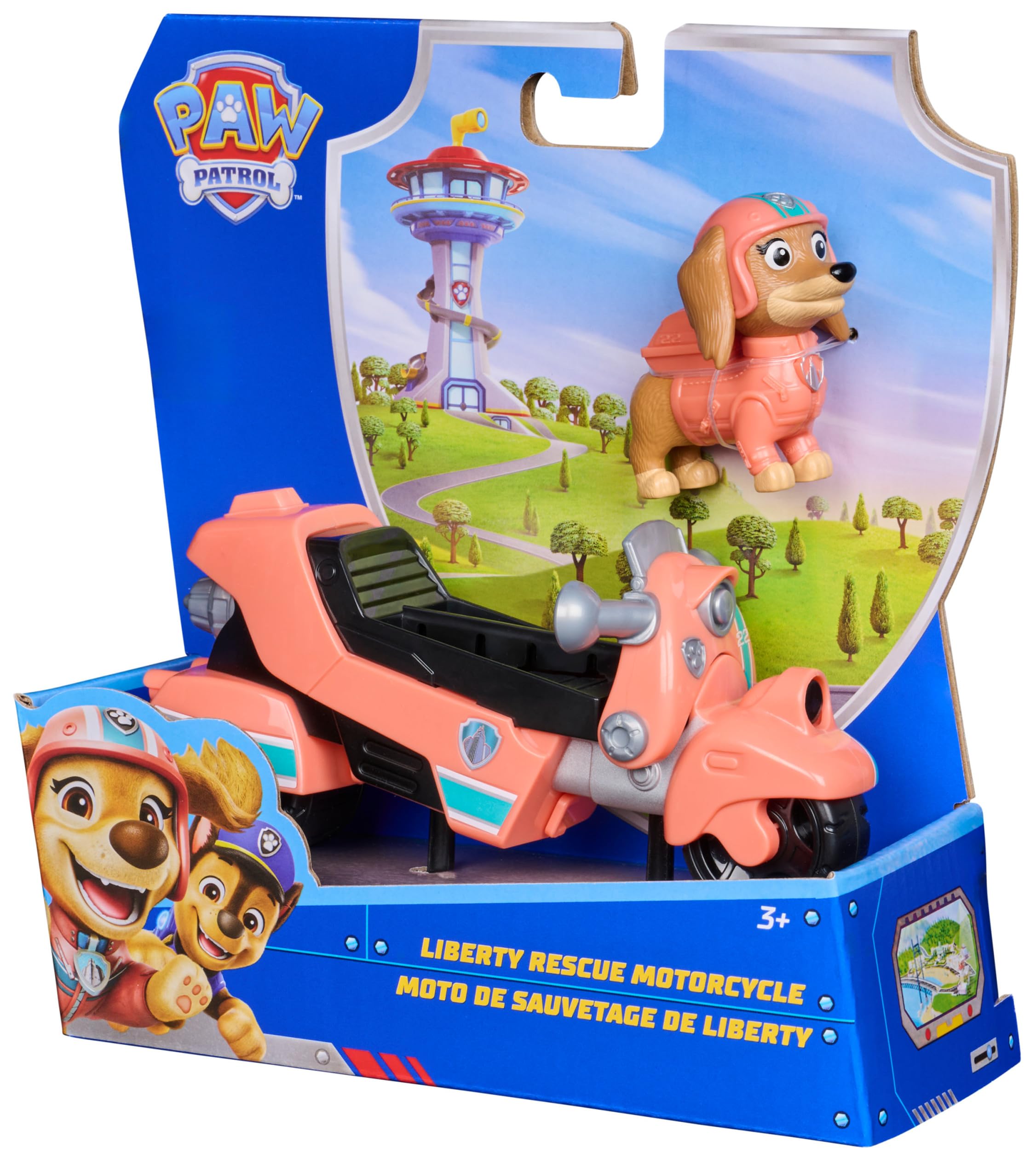 Paw Patrol Liberty Rescue Motorcycle Toy Bike with Collectible Action Figure | Ages 3-9 8