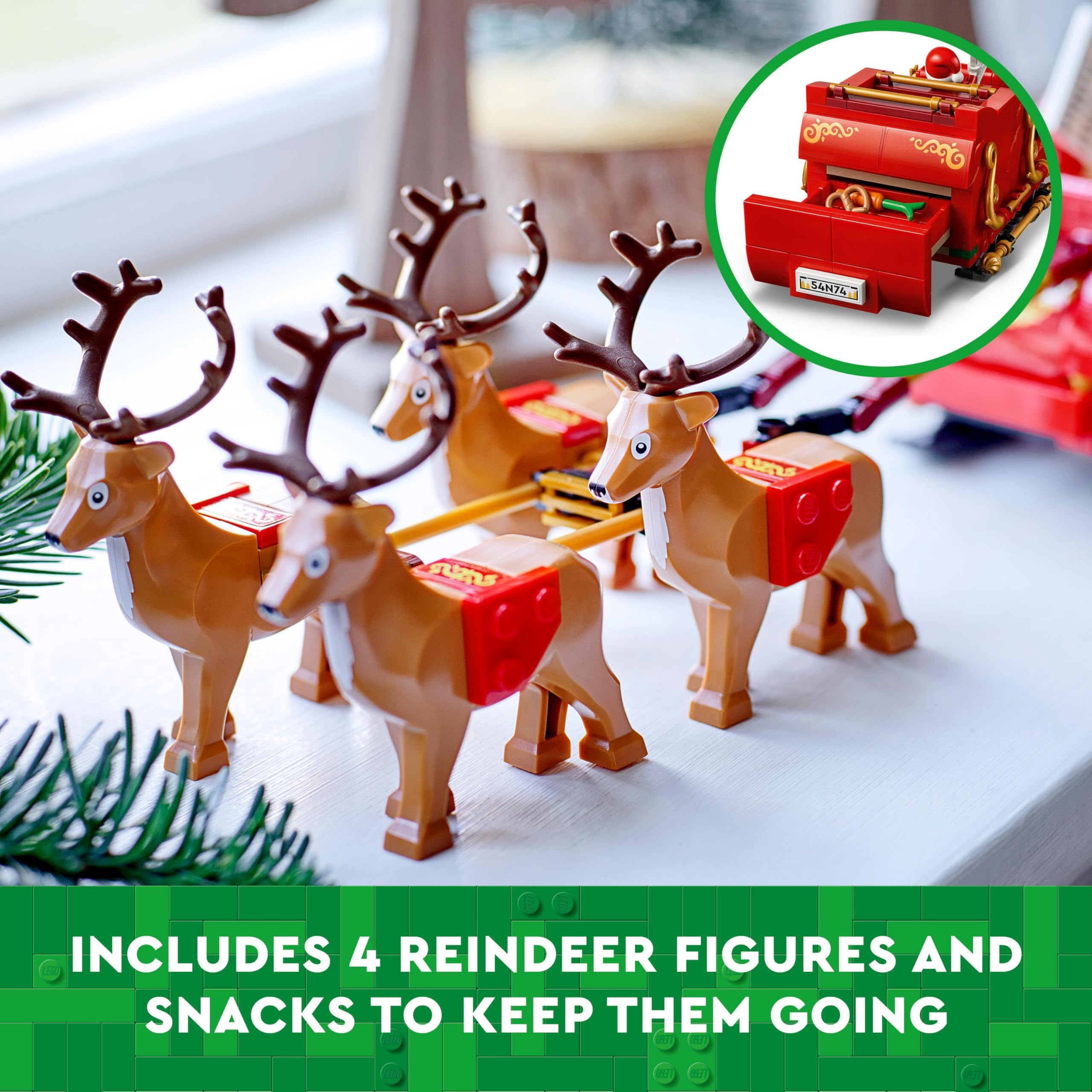 LEGO Santa's Sleigh Set 40499 - Building Toy for Kids 9+ 12