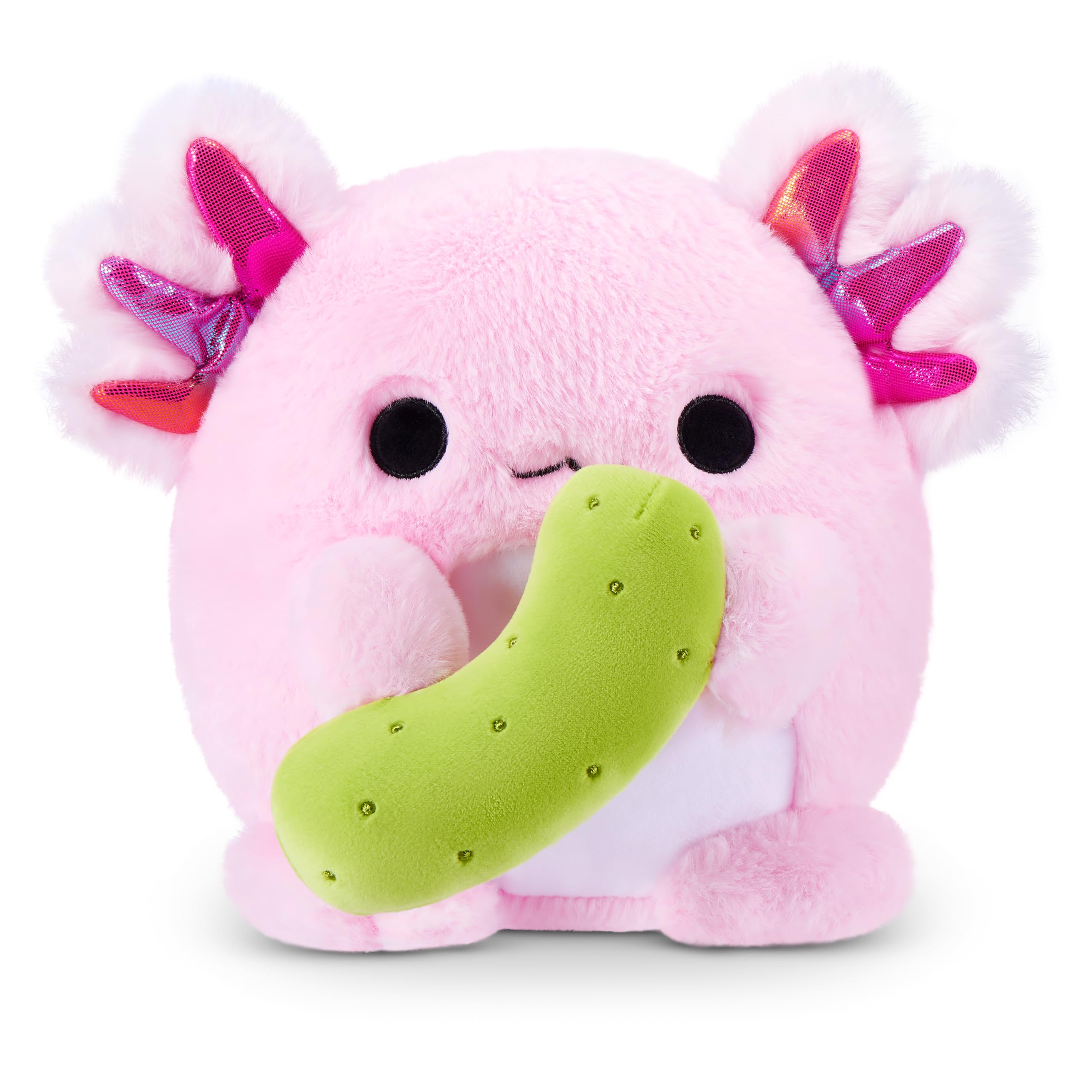 Snackles Core Series 2 Axolotl with Pickle Soft Doll - 8-inch | Polyester | Unisex Children