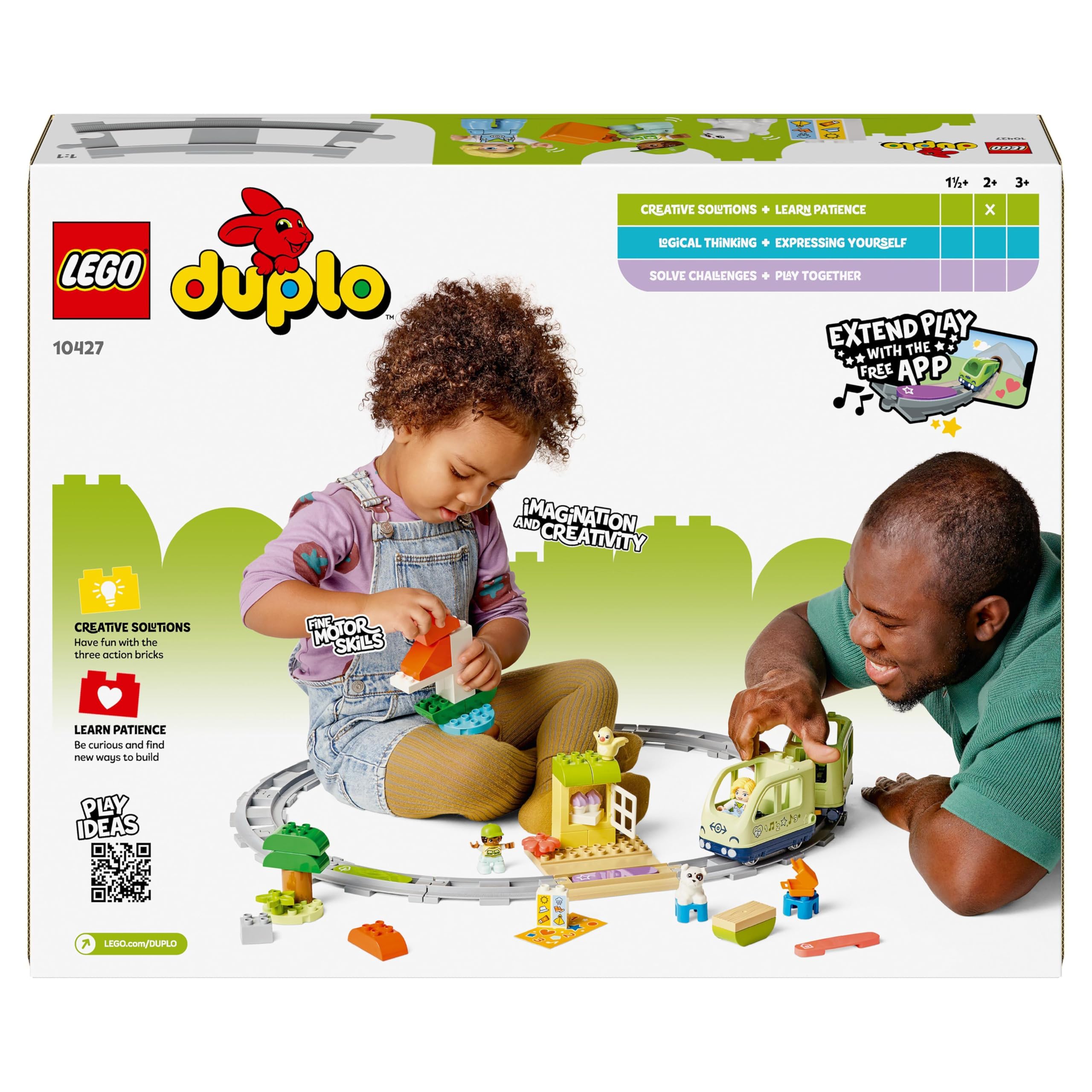 LEGO DUPLO Interactive Adventure Train Set - 14 Track Pieces | Lights & Sounds | Ages 2+ 8