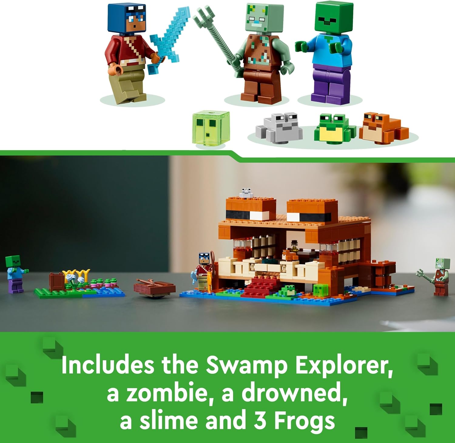 LEGO Minecraft The Frog House Building Set - 400-Piece Playset for Kids 8+ 2