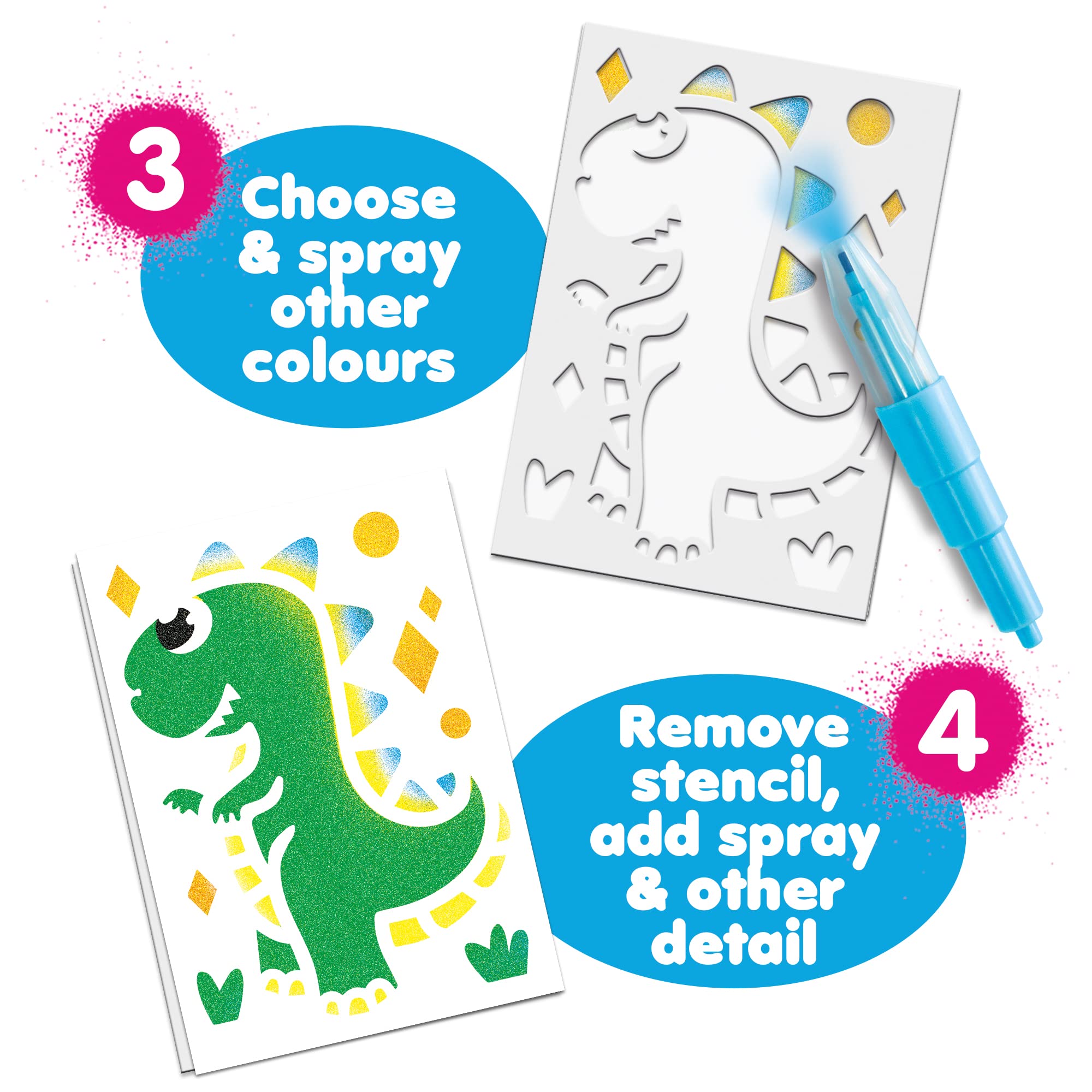 John Adams BLOPENS Animal Mini Kit - Airbrush Art for Kids 4+ 3