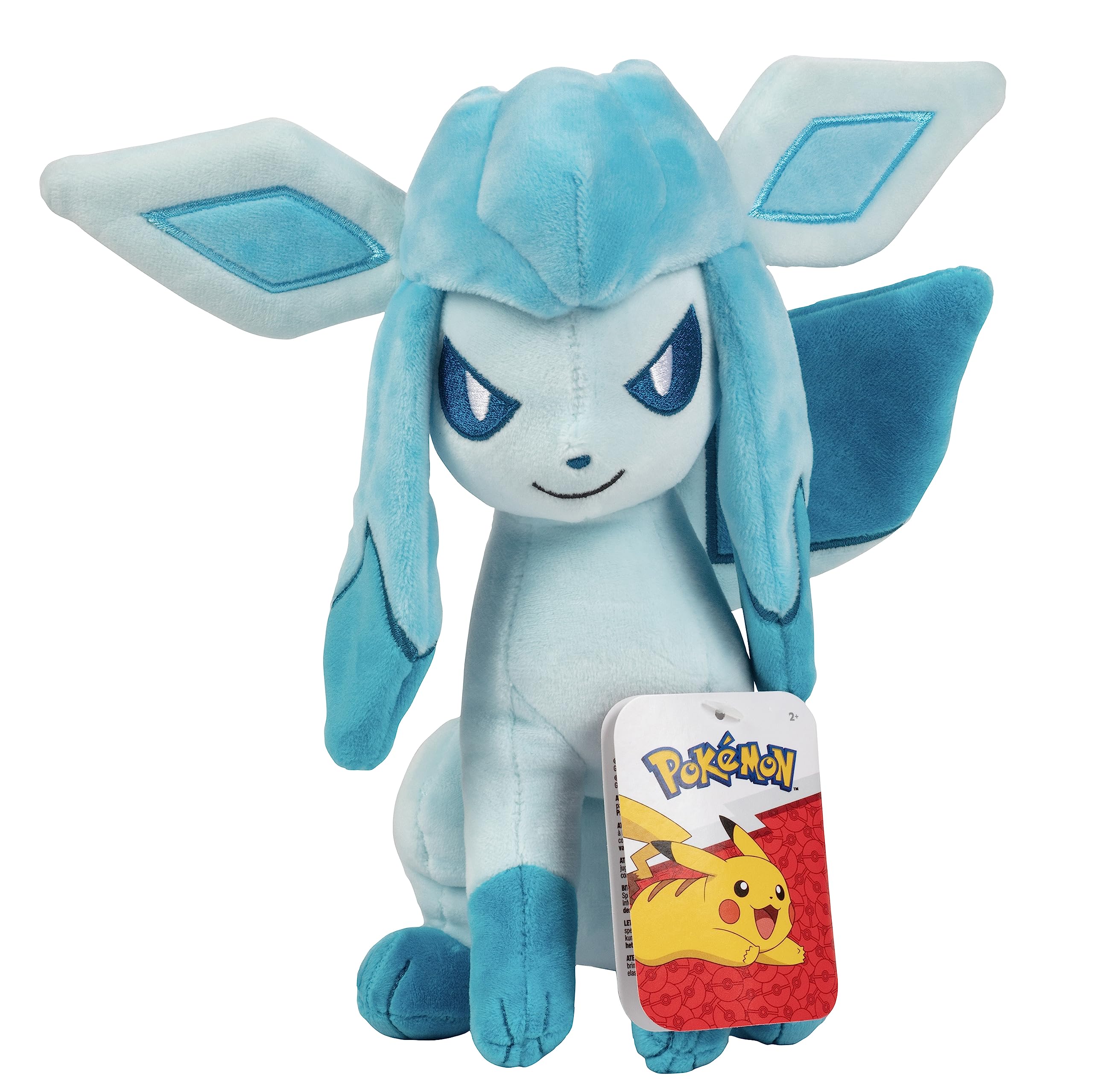 Pokémon Glaceon Plush - 8-Inch Stuffed Animal | Soft Polyester | Ages 3+