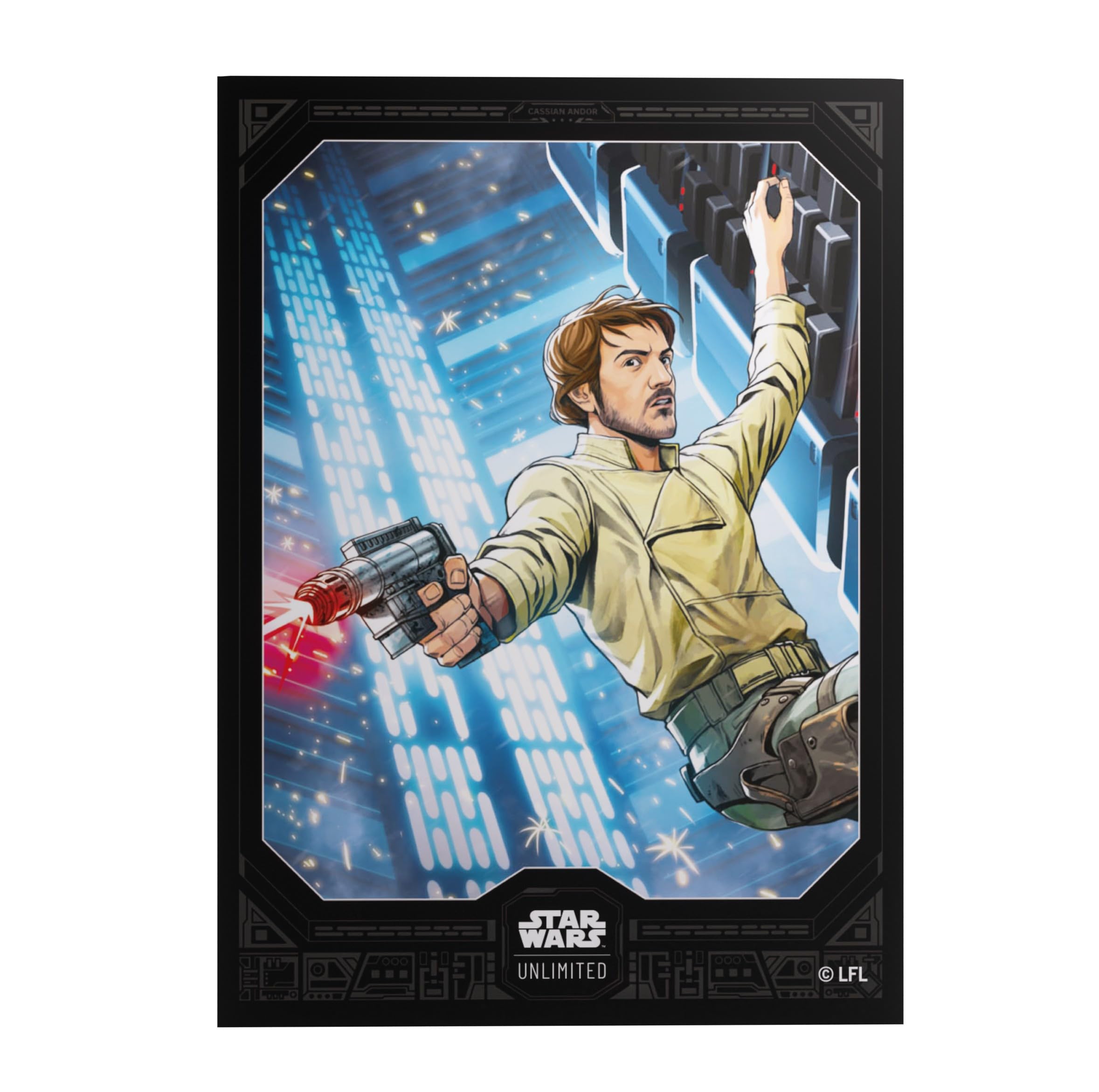 Gamegenic Star Wars: Unlimited Premium Art Sleeves - Cassian Andor | 66x92mm | 62 Count 1