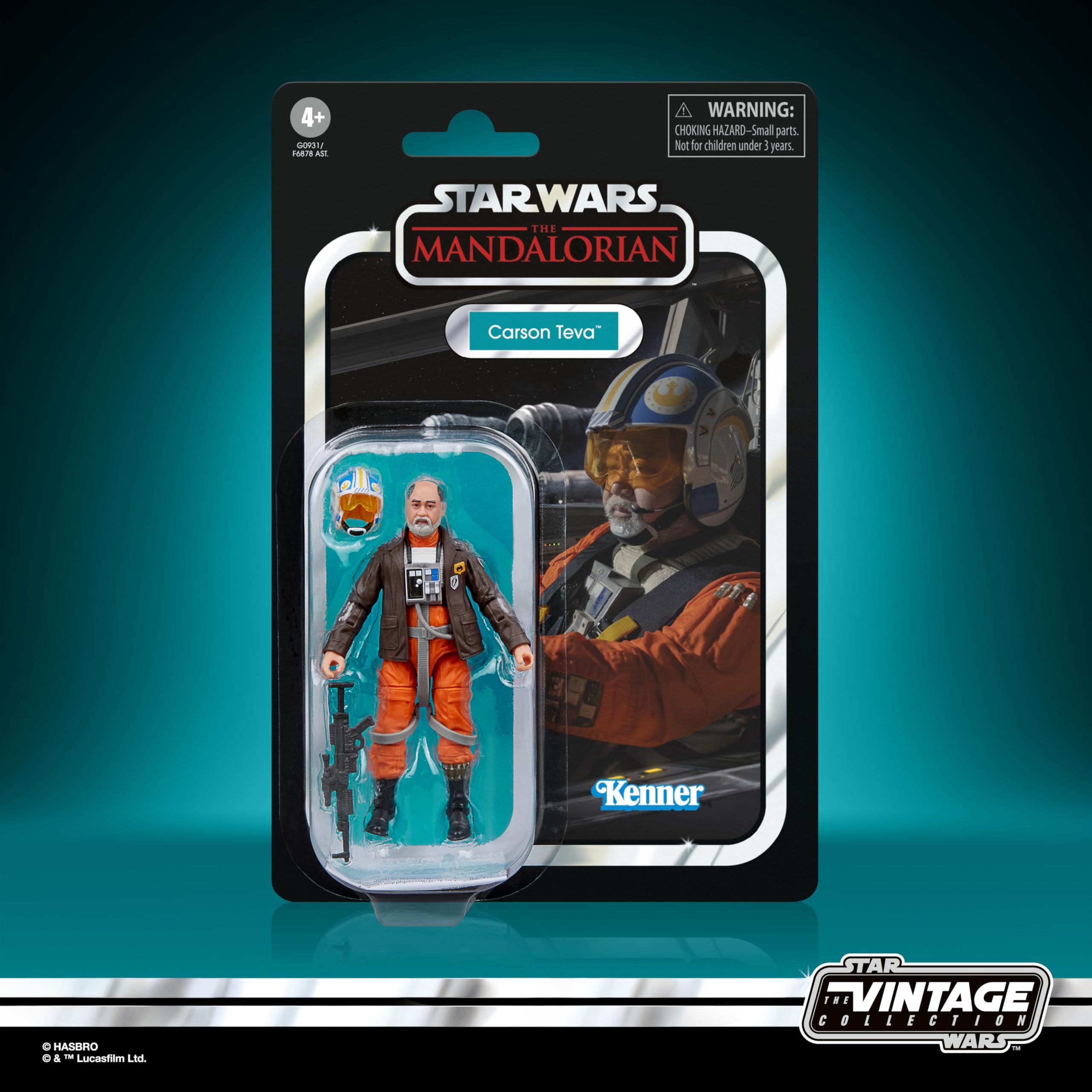 Star Wars The Vintage Collection Carson Teva Action Figure - 9.5 cm Collectible from The Mandalorian 8