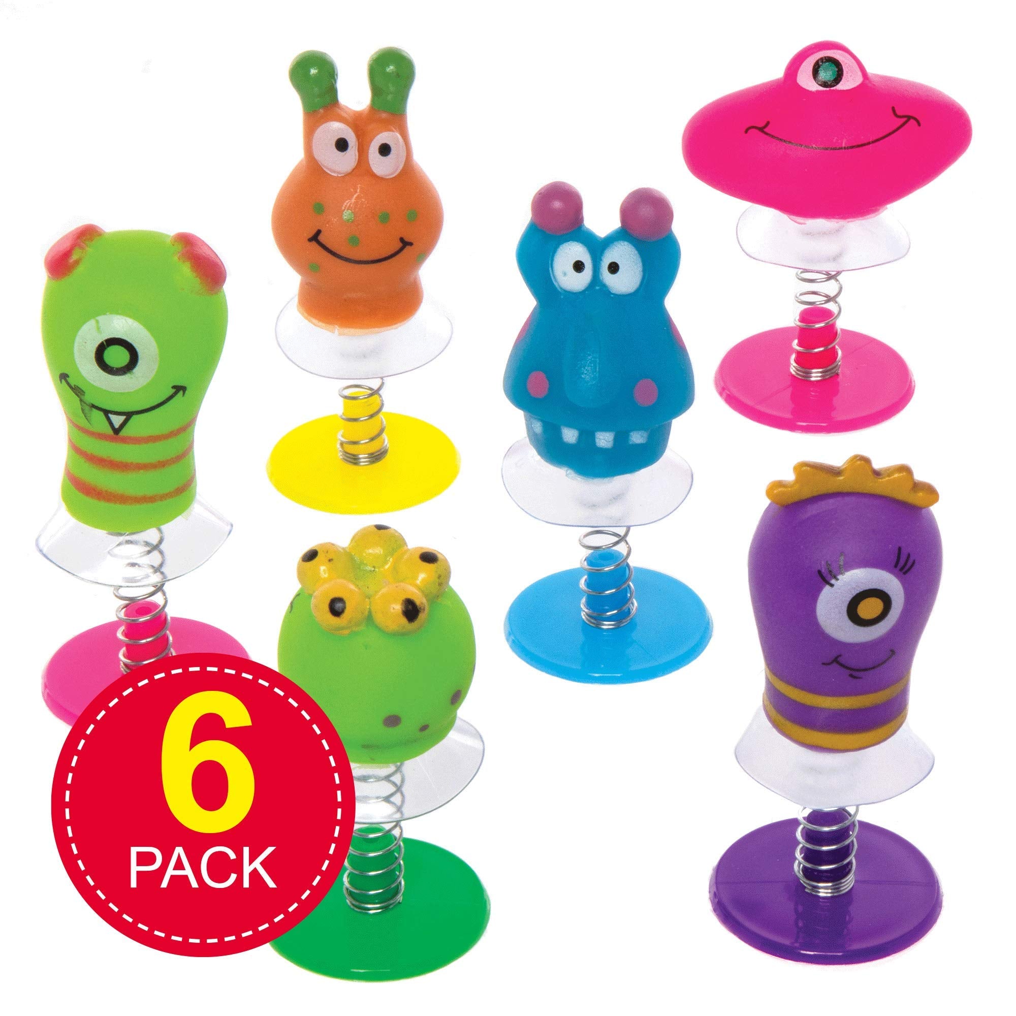 Baker Ross Monster Jump Ups Novelty Party Favour Toys - Pack of 6 Assorted Designs 2