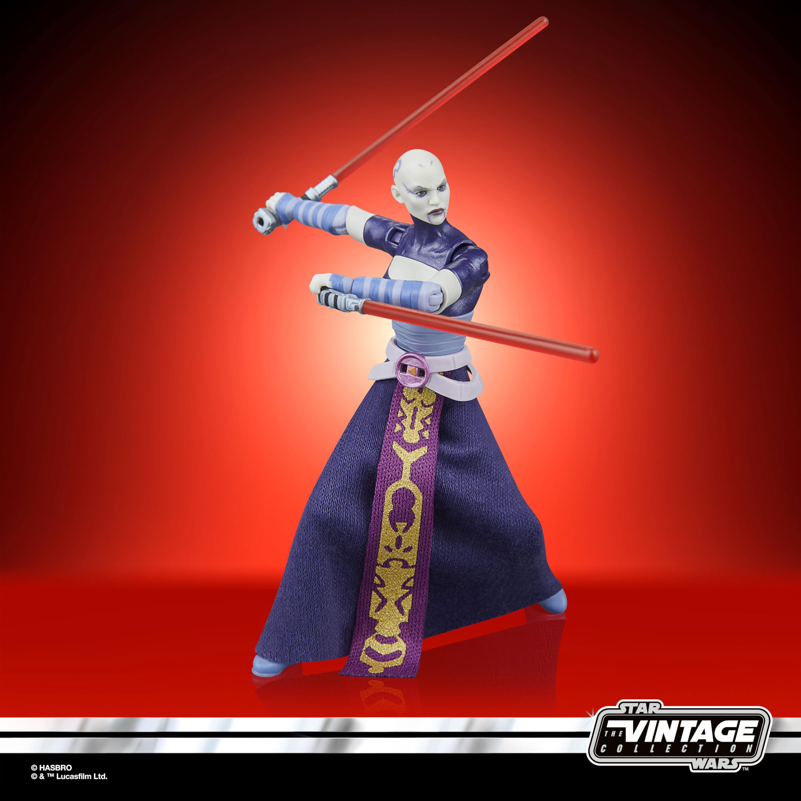 Star Wars The Vintage Collection Asajj Ventress Action Figure - 9.5 cm Scale, The Clone Wars Series-Inspired Collectible 3