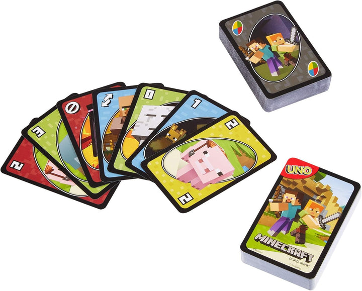 Mattel UNO Minecraft Card Game, Multi-Colour