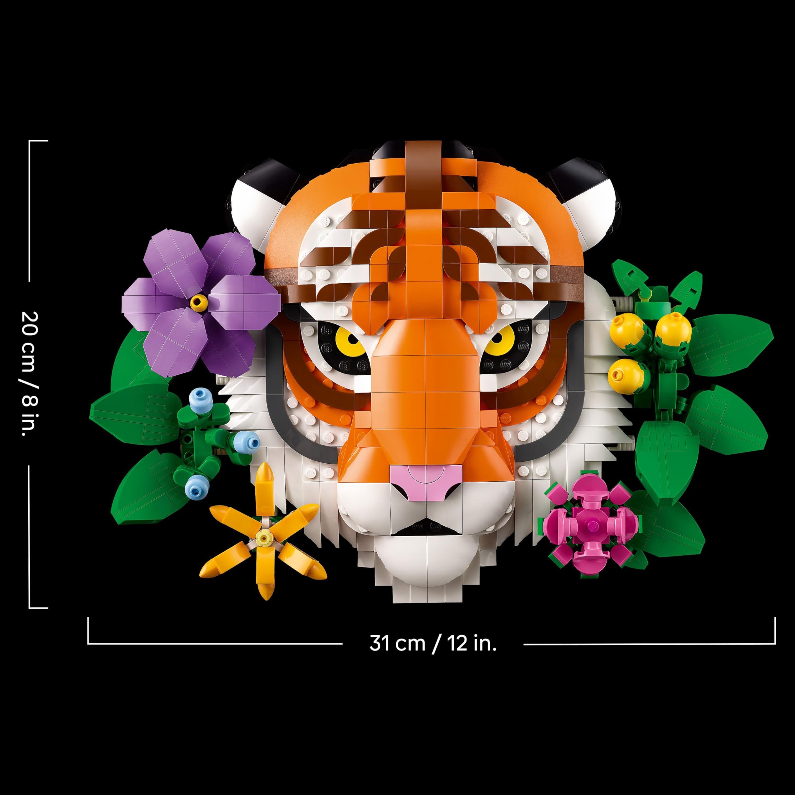 LEGO Art The Fauna Collection - Tiger 31217 | Buildable 3D Wall Art | 744 Pieces | Ages 18+ 6