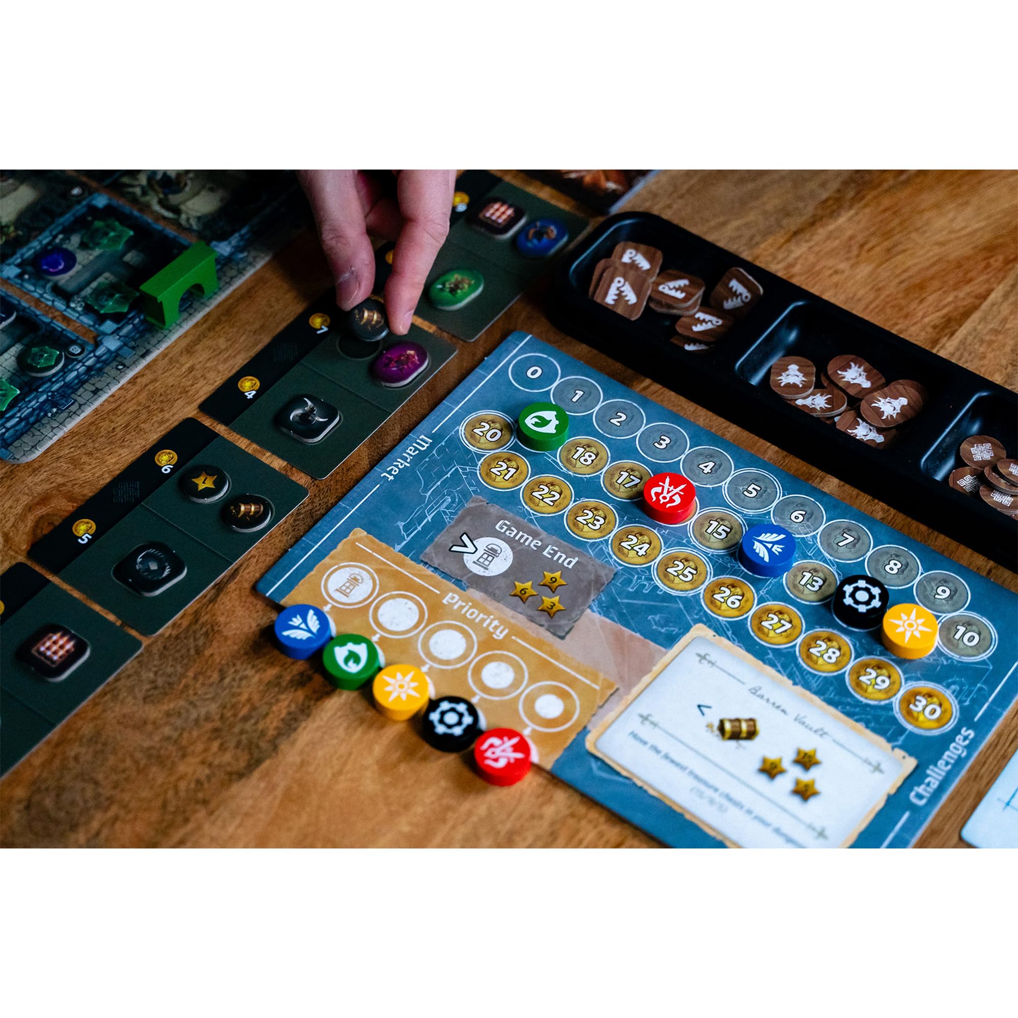 Thunderworks Games Stonespine Architects Card-Drafting Board Game 4