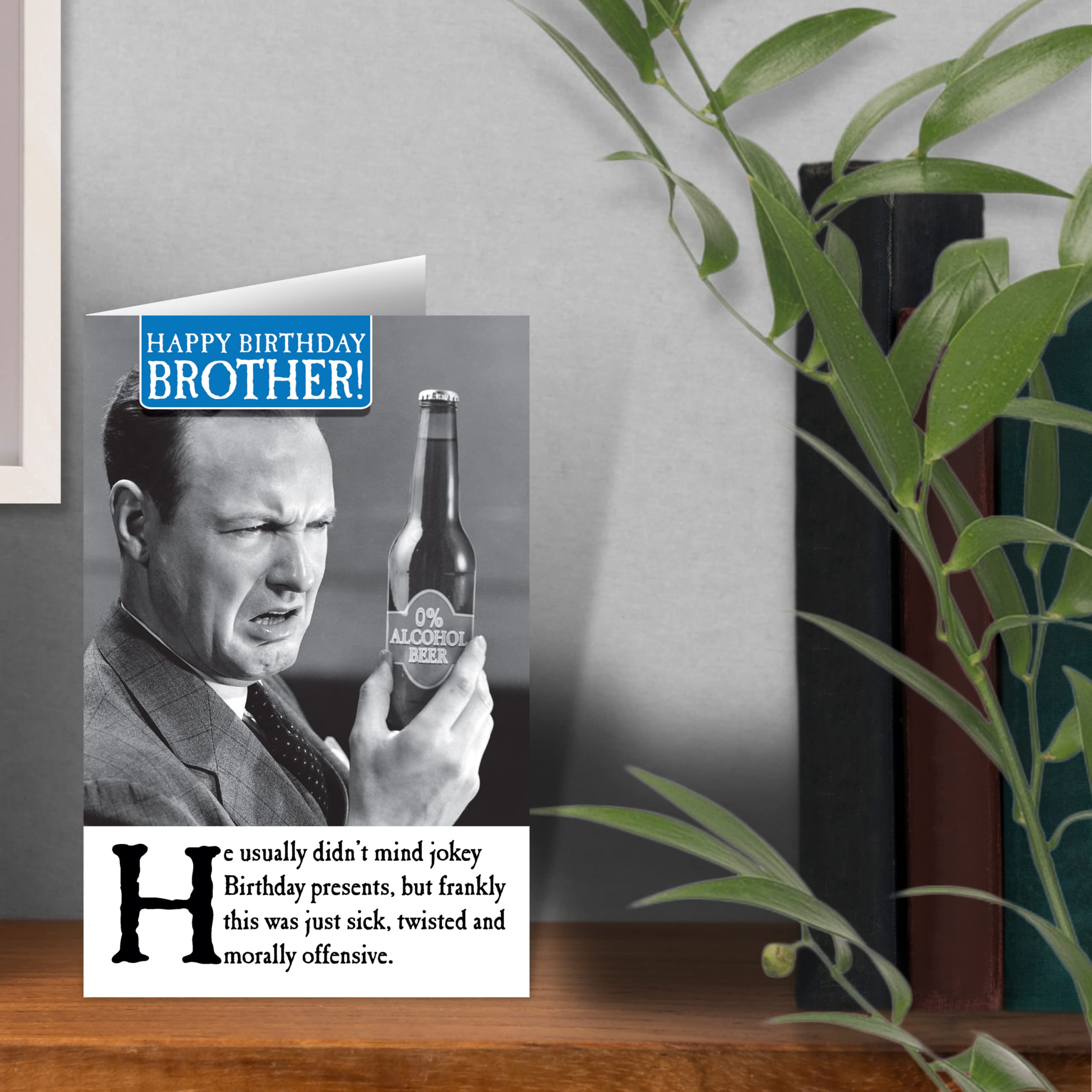 Emotional Rescue Humorous Brother Birthday Card - Iconic Image & Unbeatable Humour | FSC Certified 4