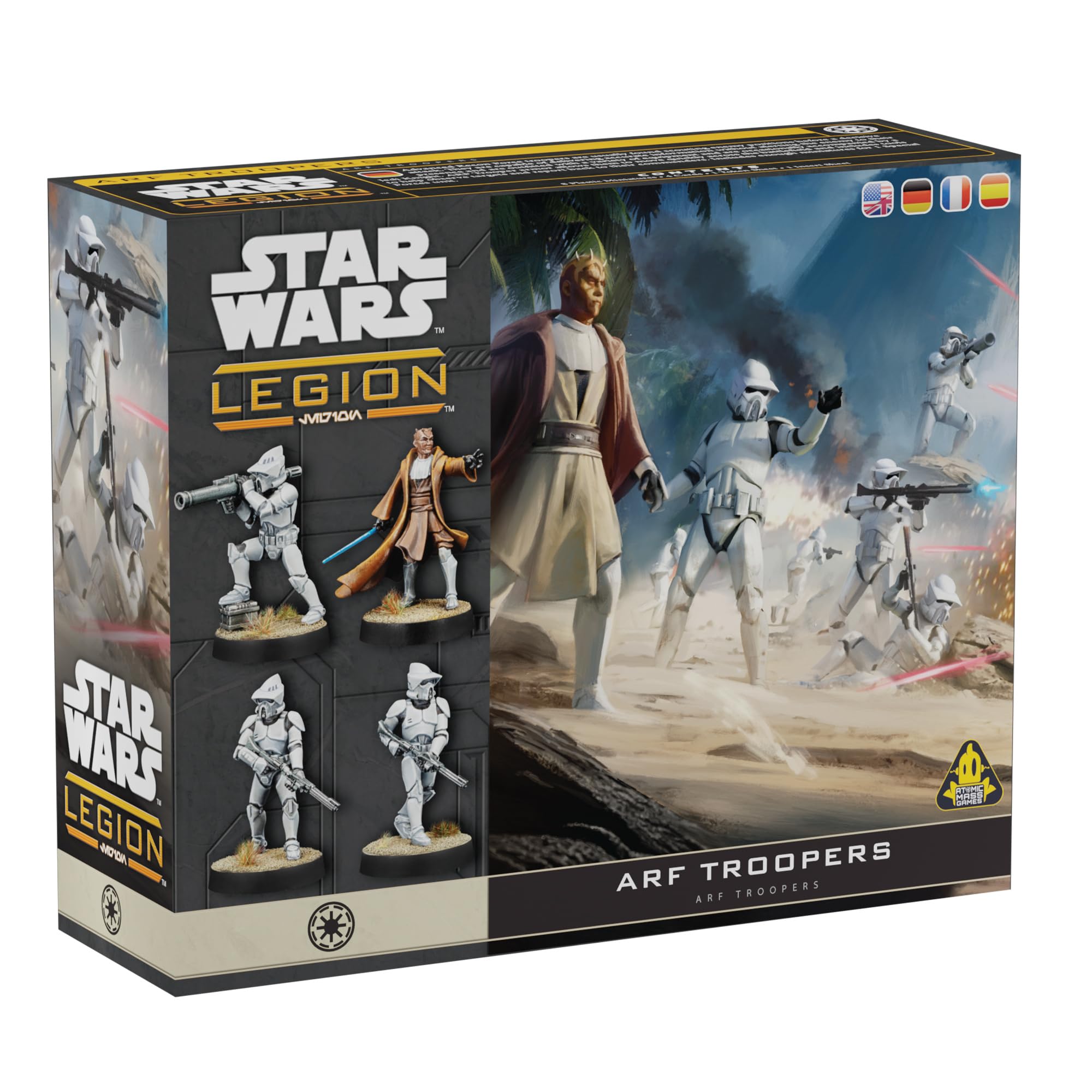 Atomic Mass Games Star Wars: Legion ARF Troopers Unit Expansion with Jedi Knight 1