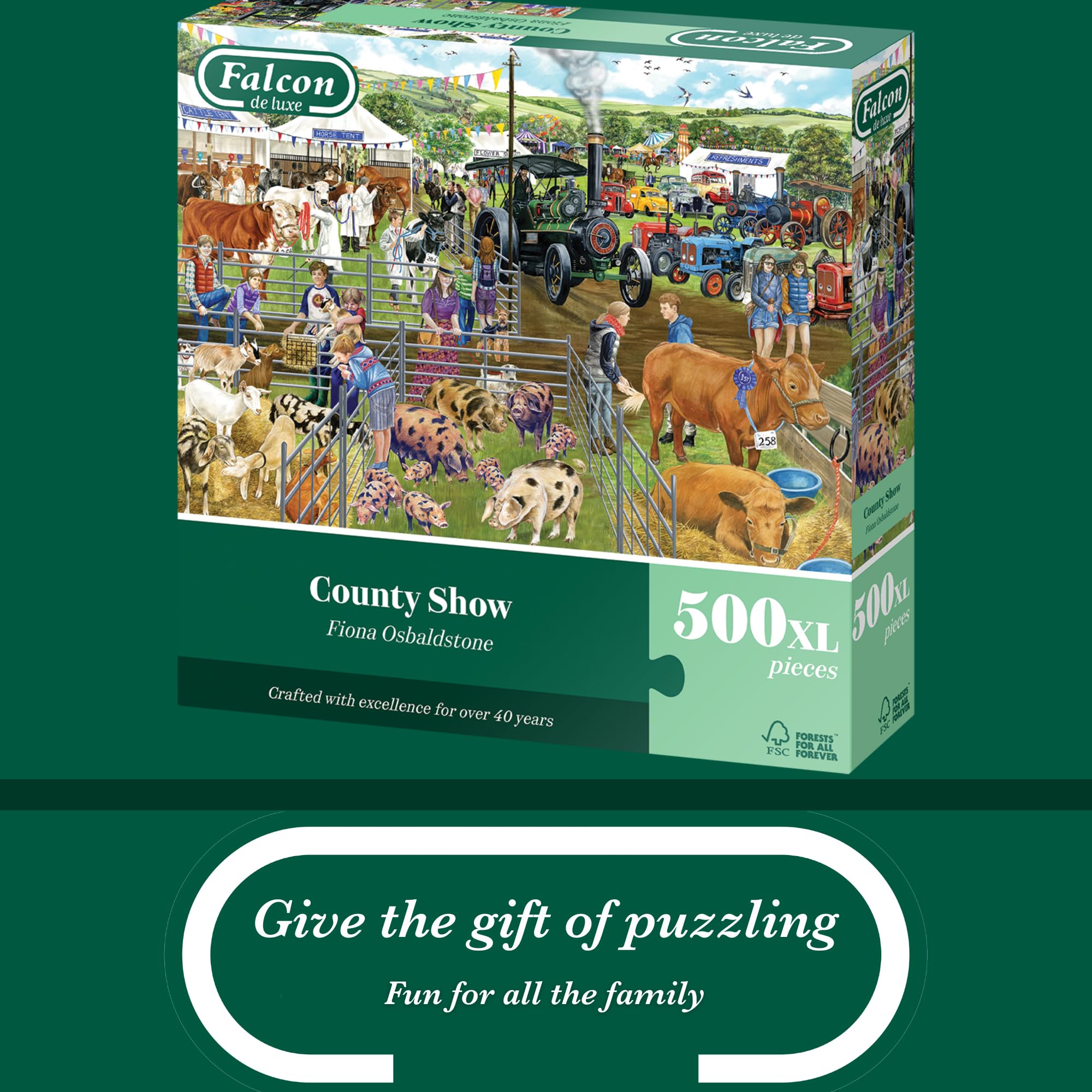 Falcon - County Show 500 XL Piece Jigsaw Puzzle for Adults 3