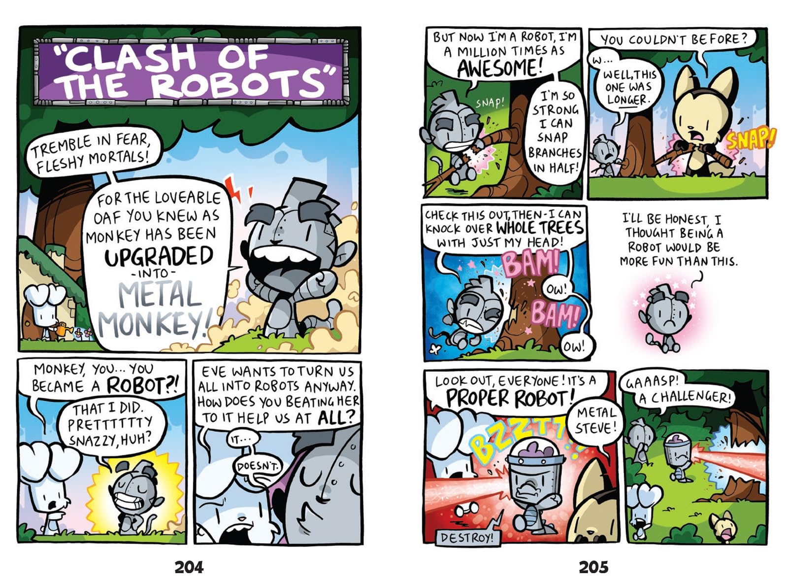 Bunny vs Monkey: Machine Mayhem by Jamie Smart | Fantasy Comic Book 4