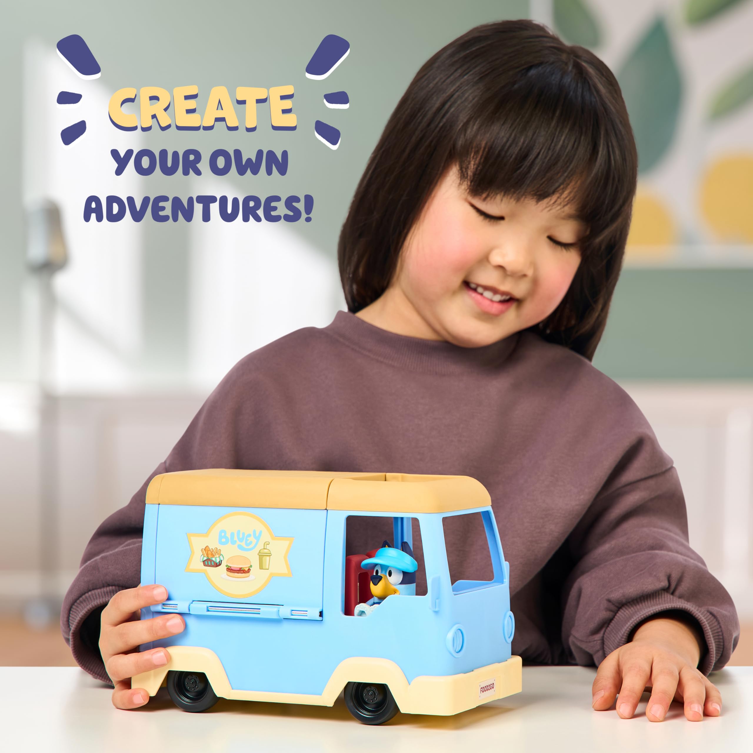 Bluey Transforming Food Truck Playset - Café with Dining Area & Exclusive Figure 4