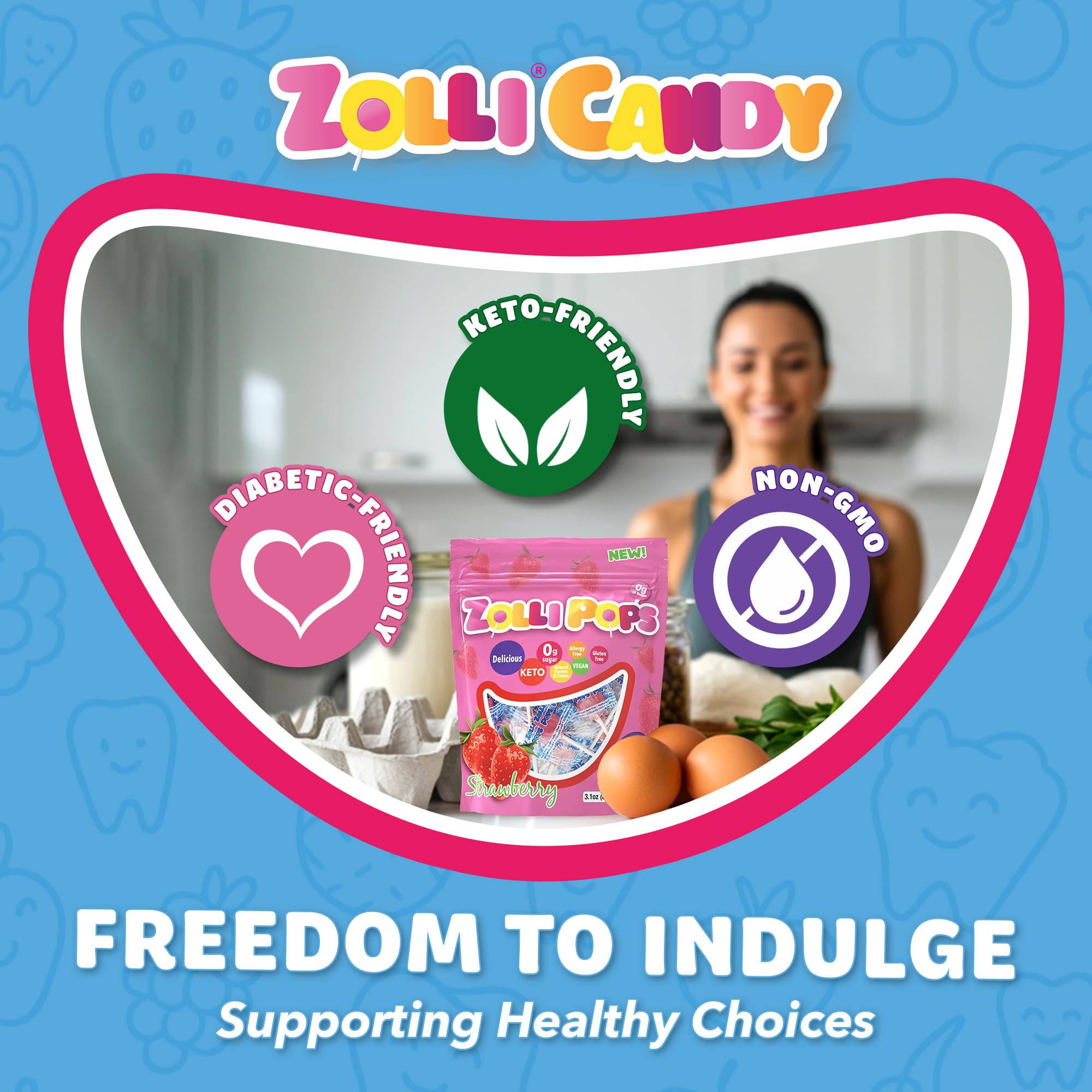 Zollipops Clean Teeth Pops - Anti Cavity, Strawberry Flavor | 15 Count 5