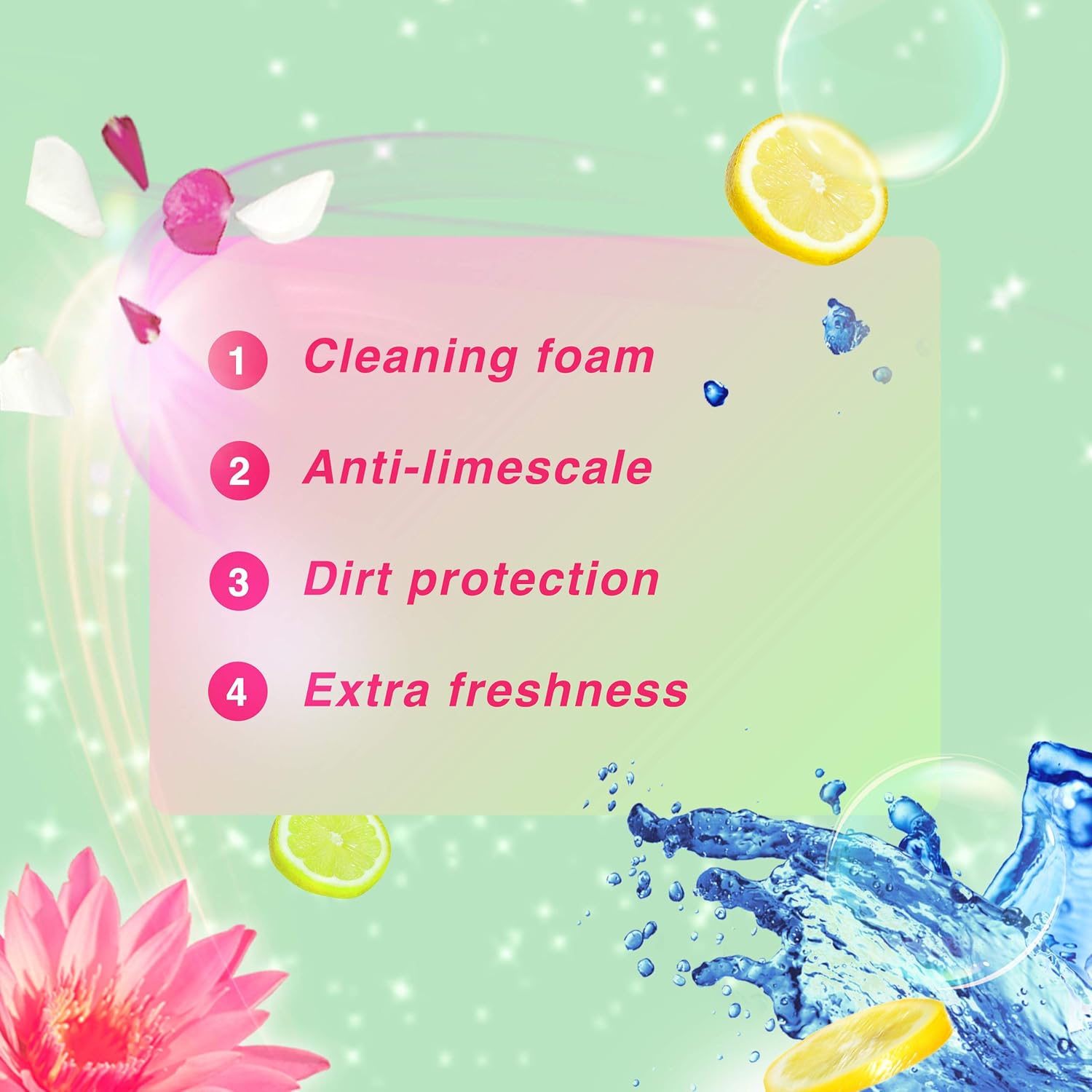Bloo Power Active Fresh Flowers Toilet Rim Block (50g) 5