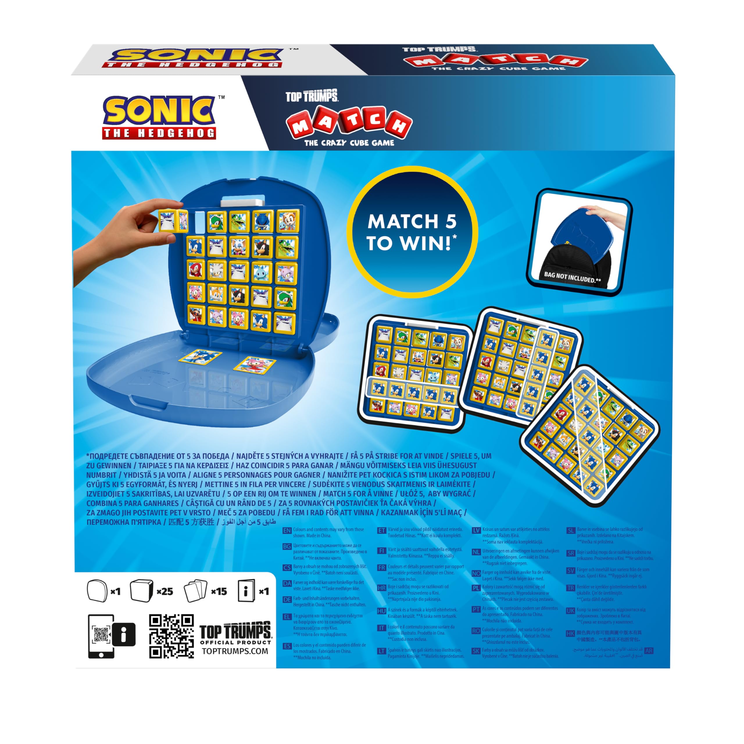 Top Trumps Match Sonic the Hedgehog Board Game | Portable Plastic Case | Ages 4+ 8