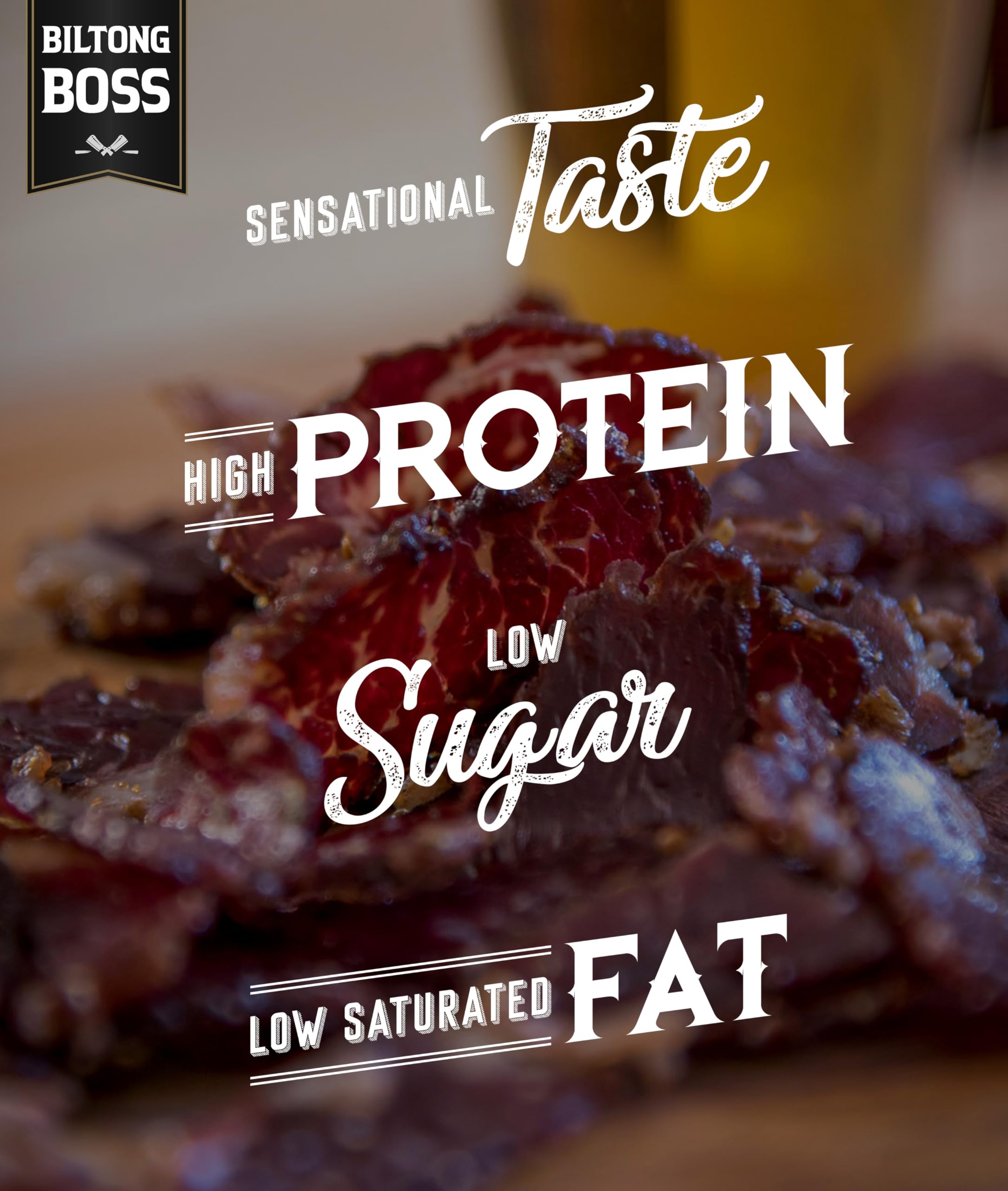 Biltong Boss Volcano Boss Beef Biltong - High Protein Snack | Mildly Hot Spice | 200g 5