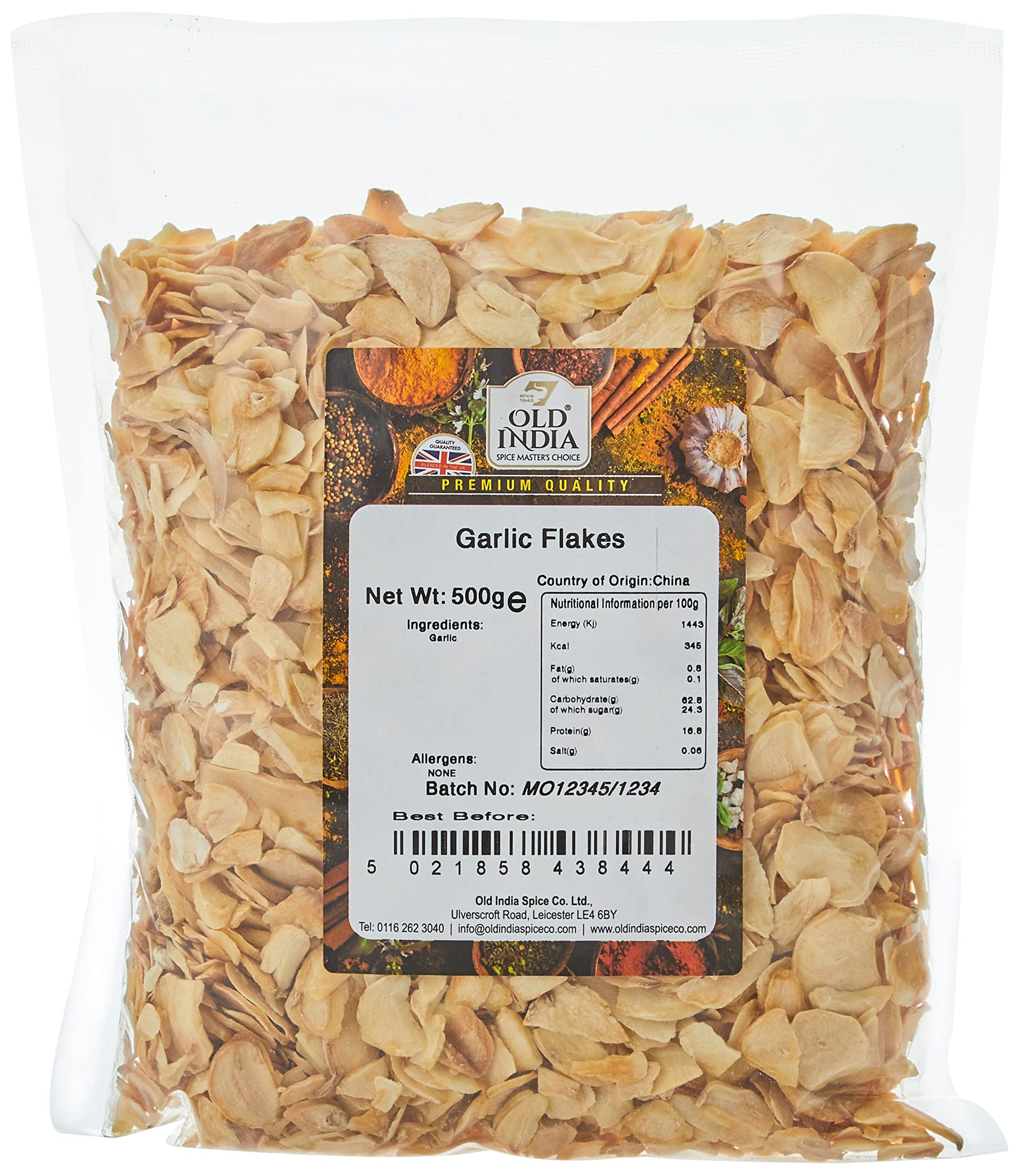 Old India Garlic Flakes 500g