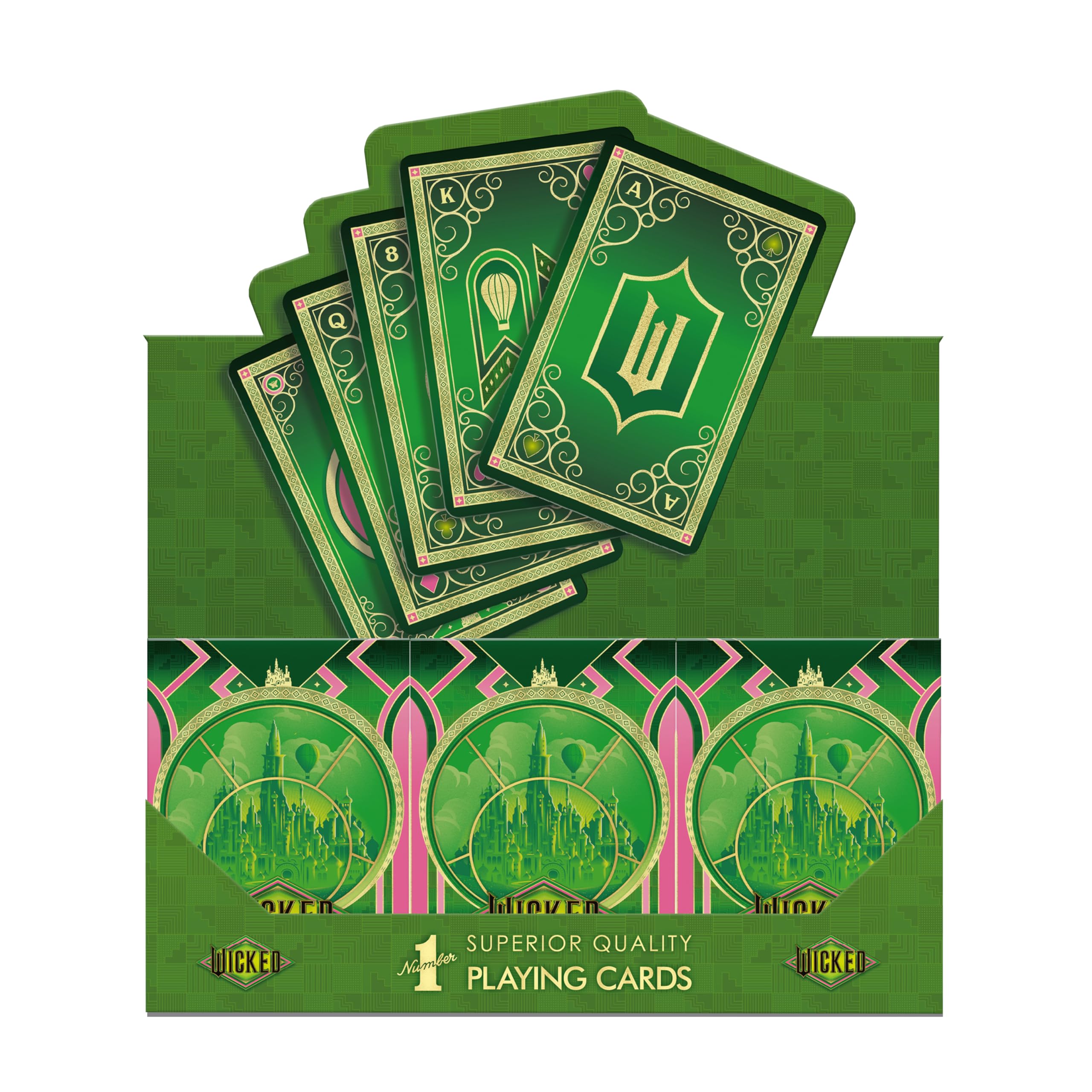 Waddingtons Number 1 Playing Card Game, Wicked Edition with Glinda and Elphaba Emblems 10