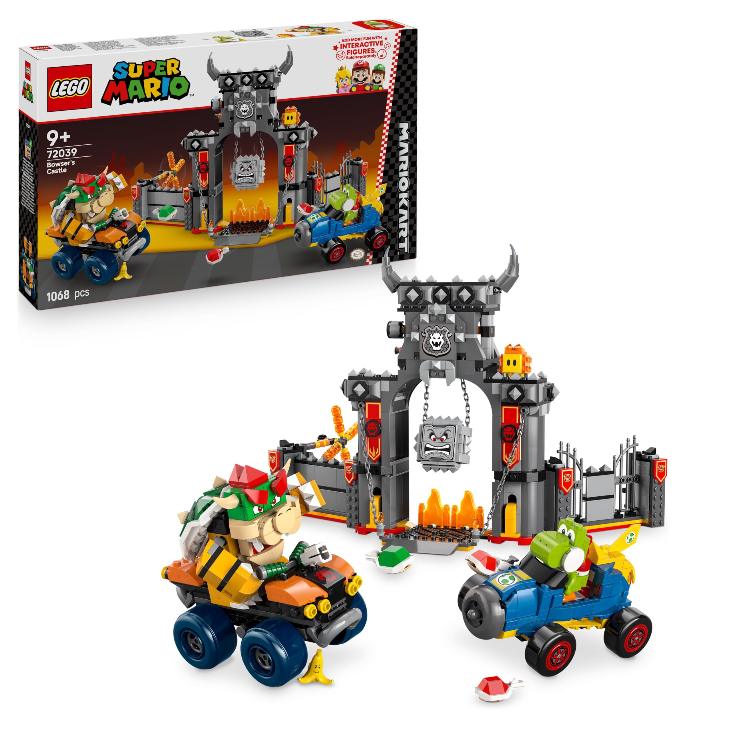 LEGO Super Mario: Mario Kart – Bowser's Castle Interactive Building Set | Ages 9+ 1