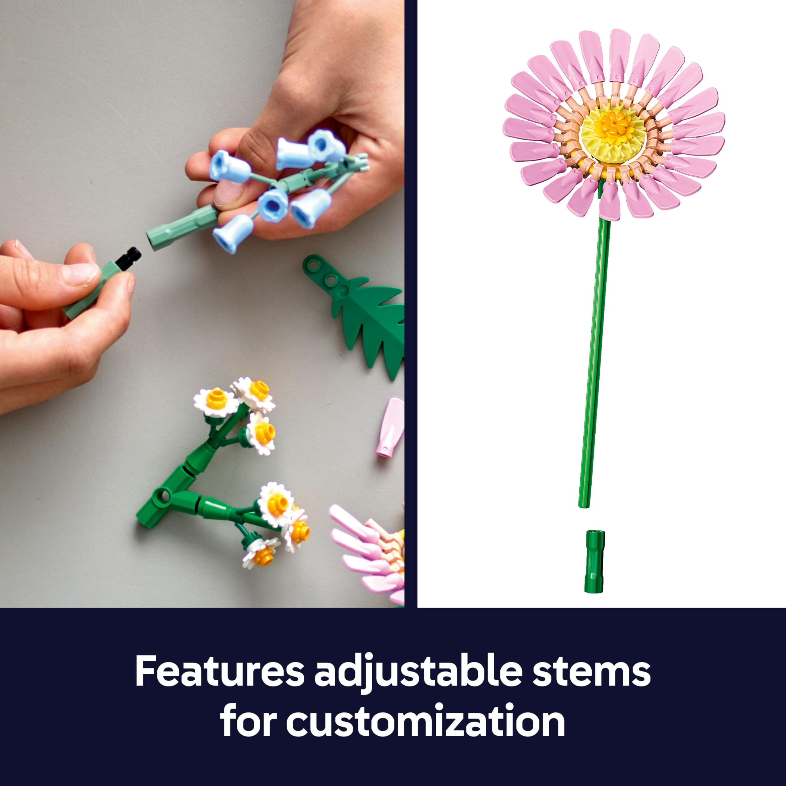 LEGO Botanicals Petite Sunny Bouquet – 373-teiliges Bauset für Kinder ab 9 Jahren 11
