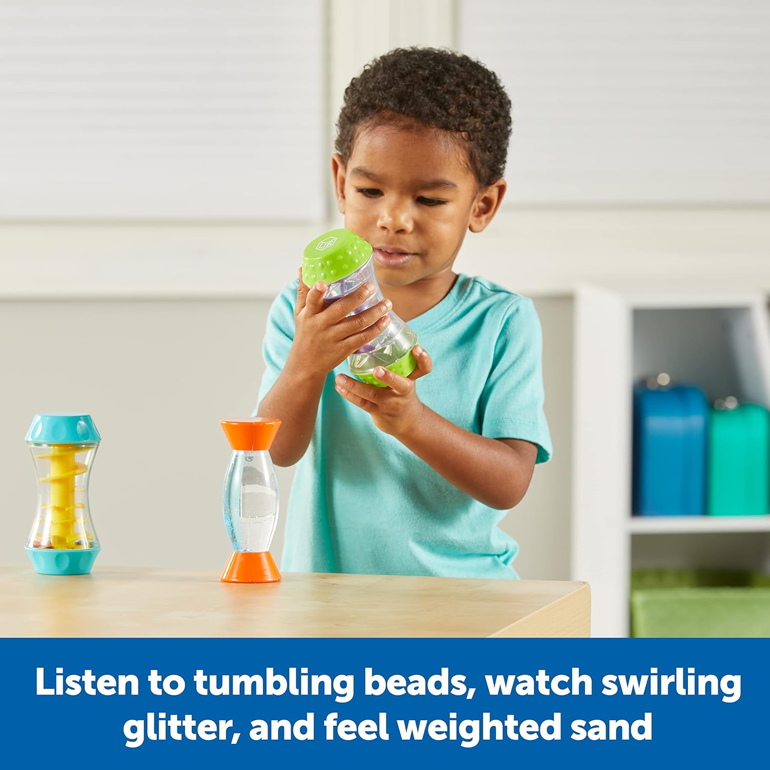 Learning Resources Sensory Trio Fidget Tubes - Fine Motor & Sensory Development for Toddlers 3+ 3