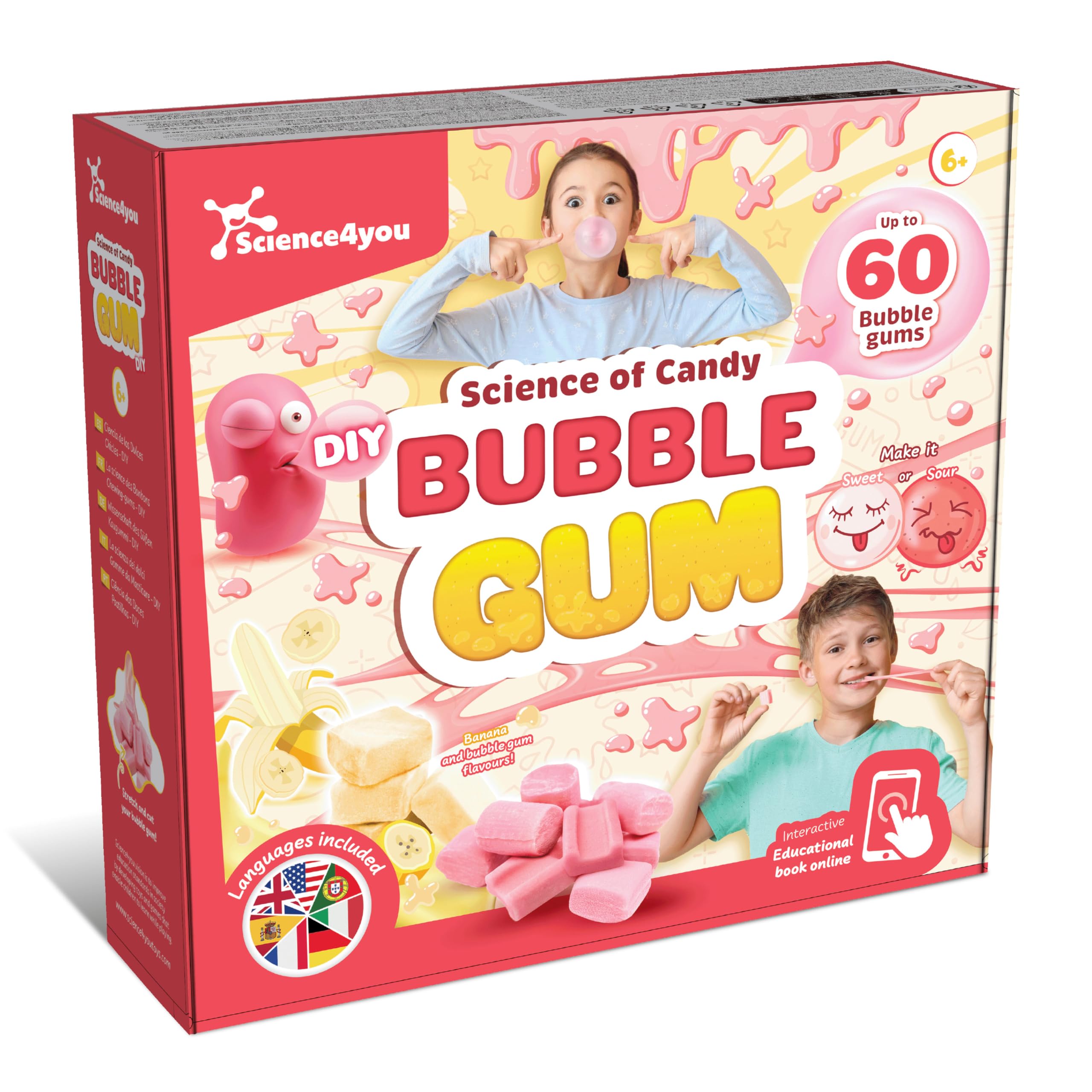 Science4you Bubble Gum Sweets Lab - Candy Making Kit for Kids 6+